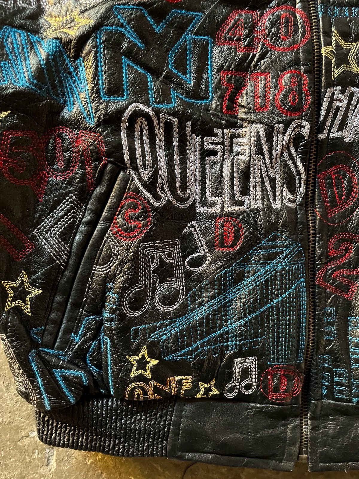 Other Vintage paradiso NYC leather bomber jacket Size L / US 10 / IT 46 - 9 Thumbnail