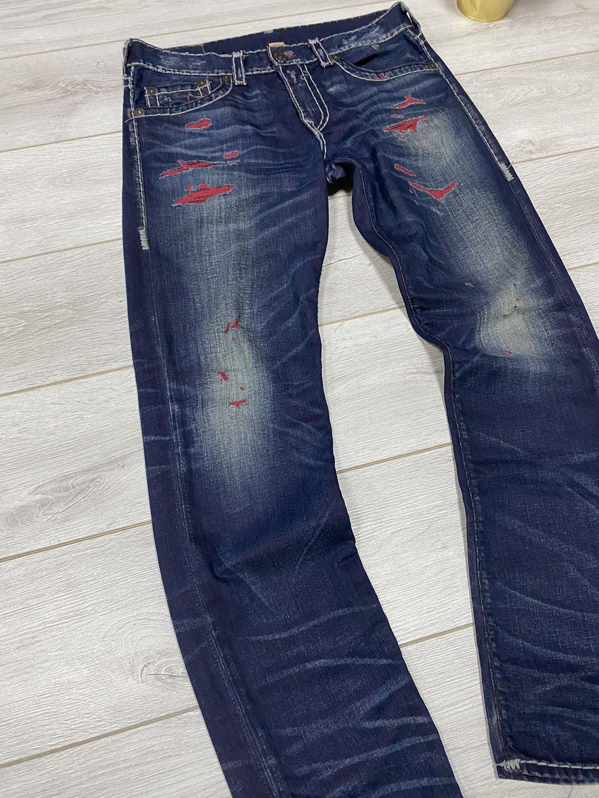 True Religion True Religion stitched horse shoe geno vintage USA jeans Size US 34 / EU 50 - 10 Thumbnail