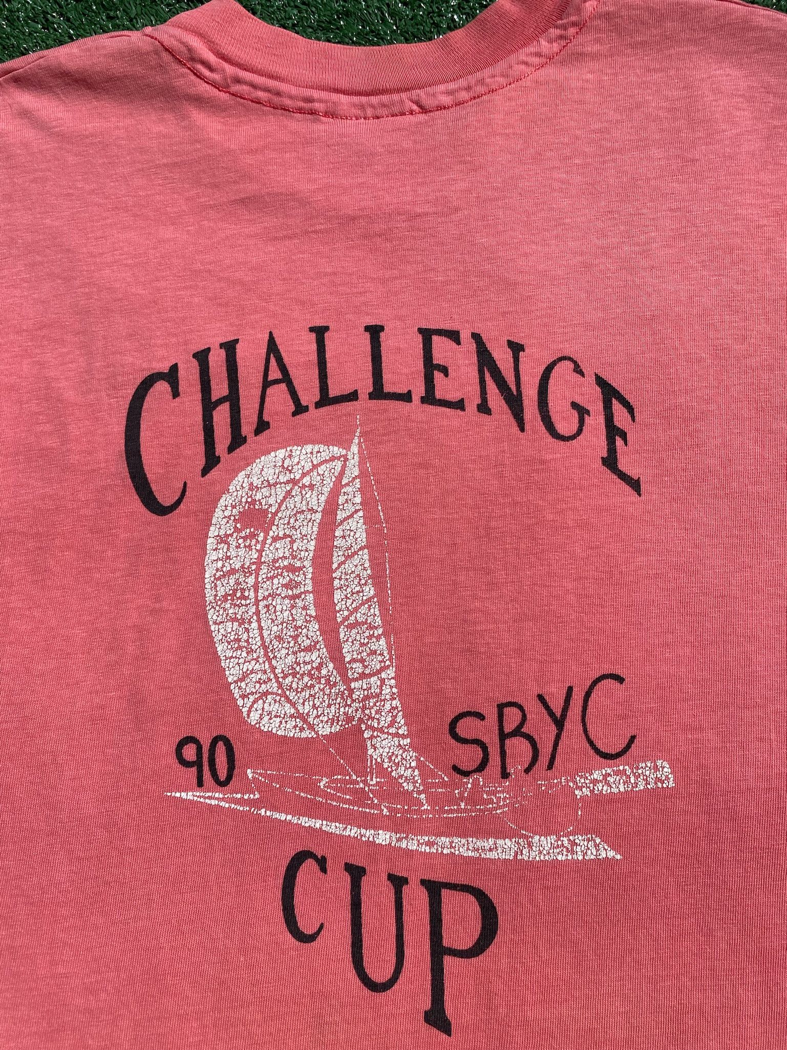 Hanes 1990 Challenge Cup Sailing Santa Barbara Yacht T-Shirt Large Size US L / EU 52-54 / 3 - 4 Thumbnail