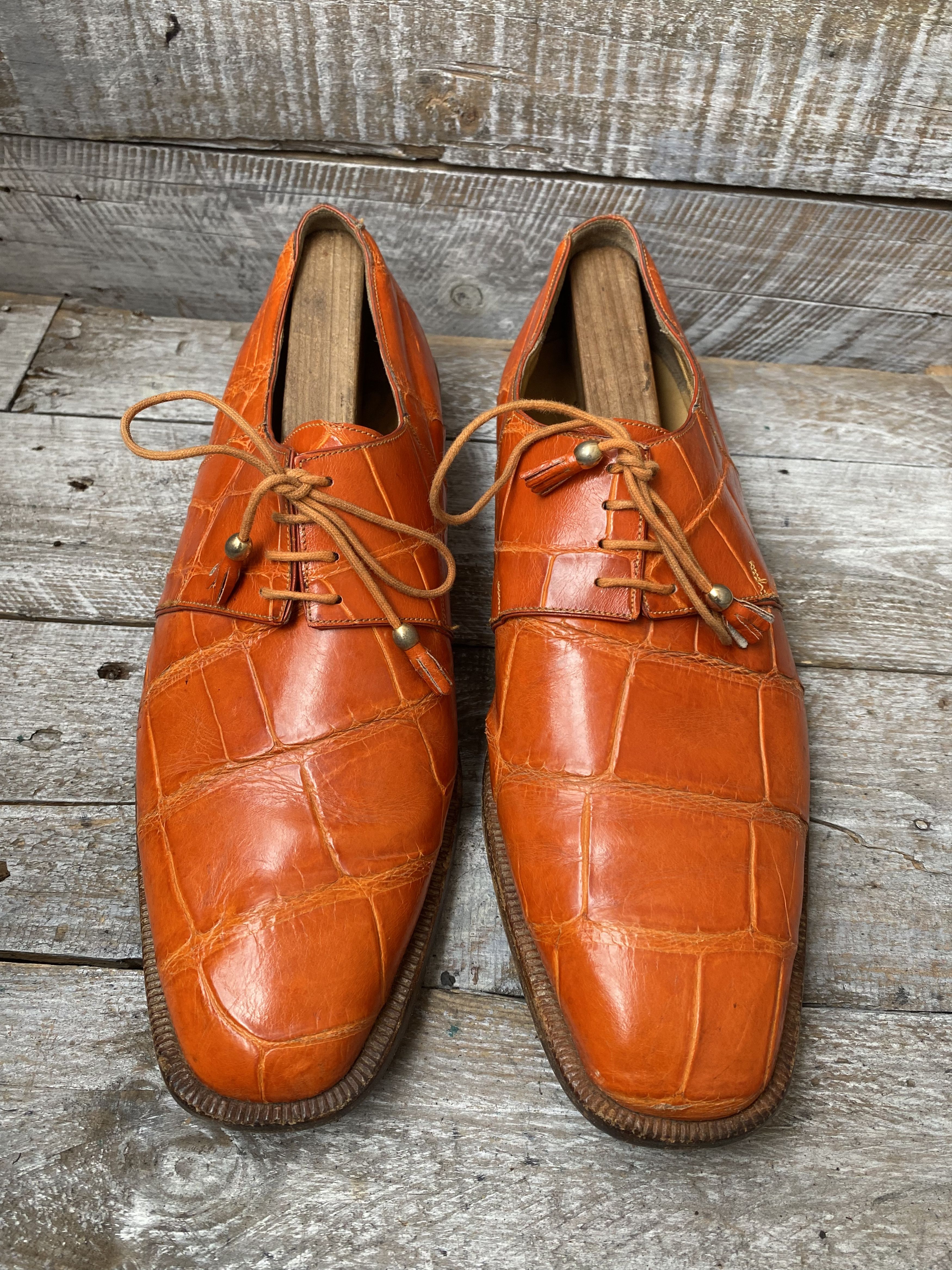 Mauri Mauri oxford exotic crocodile leather sz 11.5 Size US 11.5 / EU 44-45 - 1 Thumbnail