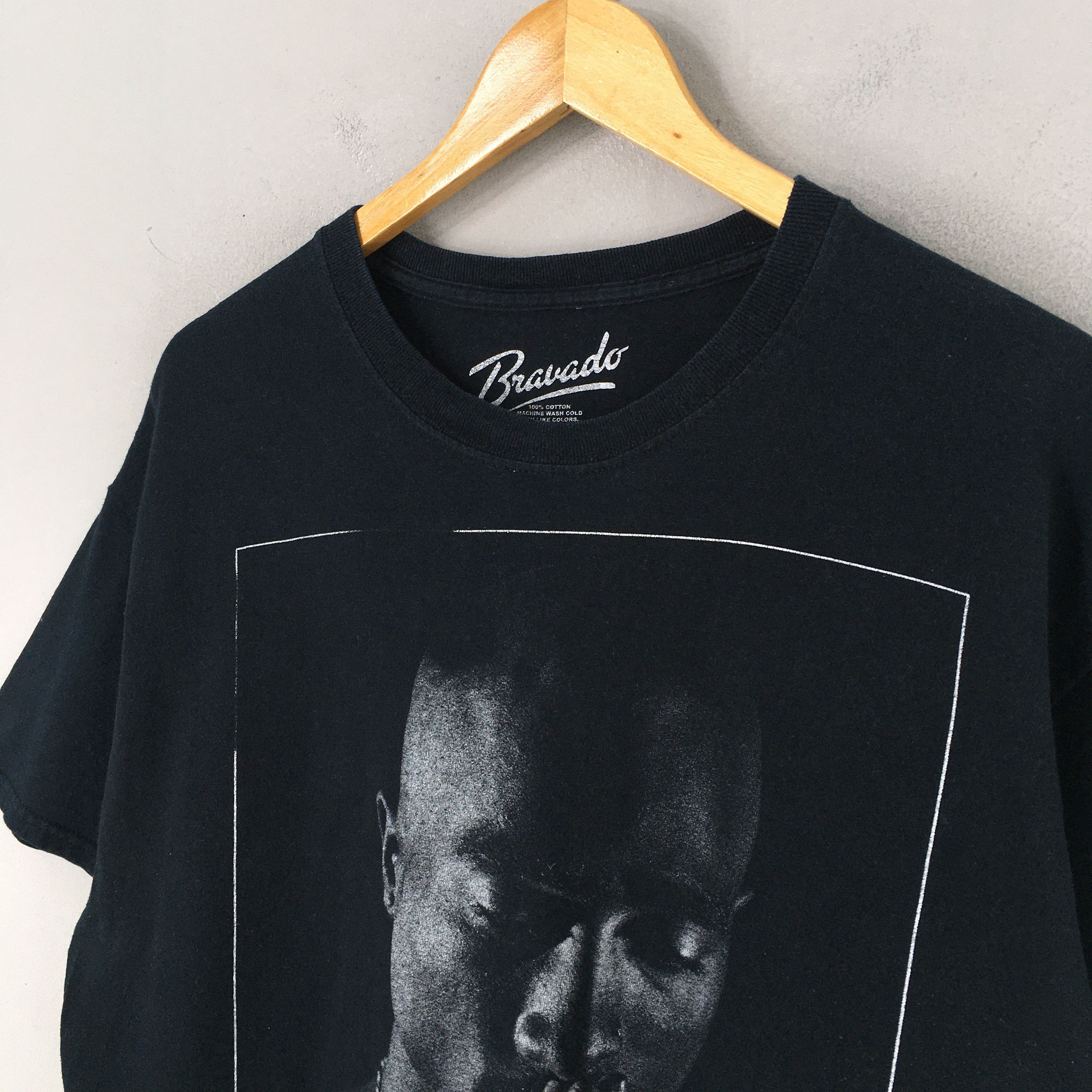 Bravado × Rap Tees × Vintage Vintage Y2K Tupac Shakur Rapper Makaveli Black T shirt Large Size US L / EU 52-54 / 3 - 4 Thumbnail