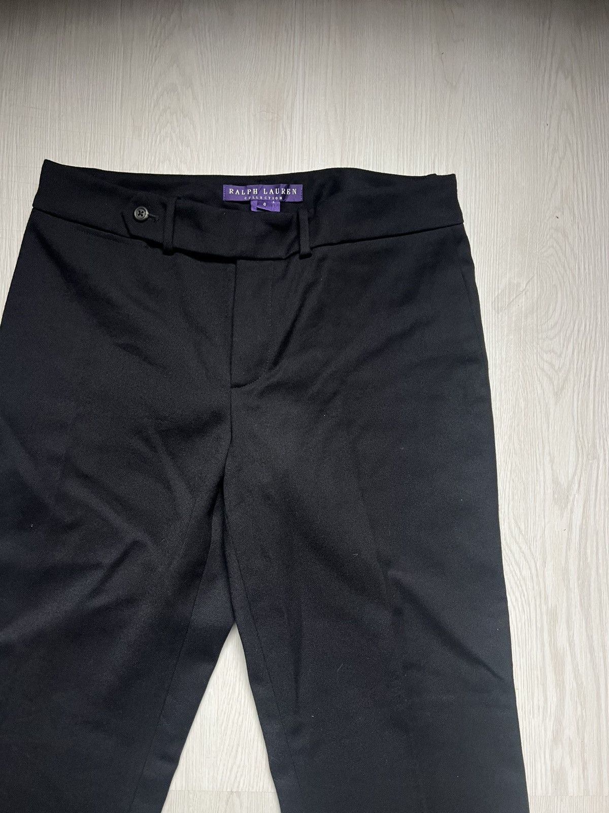 Ralph Lauren Purple Label Ralph Lauren Purple Label Black Wool Trouser Pants Size US 30 / EU 46 - 3 Thumbnail
