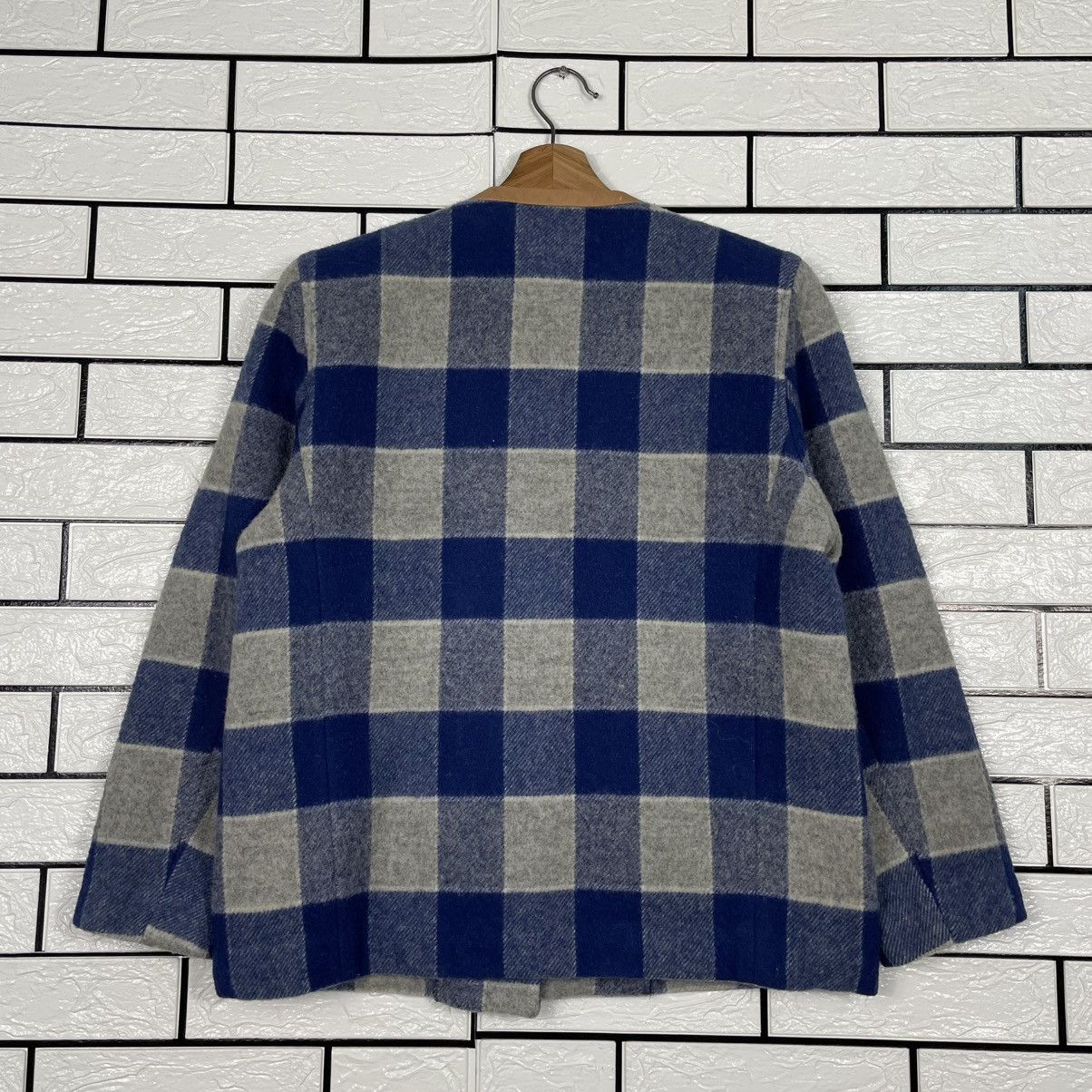 Courreges Courreges Paris Wool Tartan Jacket Size M / US 6-8 / IT 42-44 - 7 Thumbnail