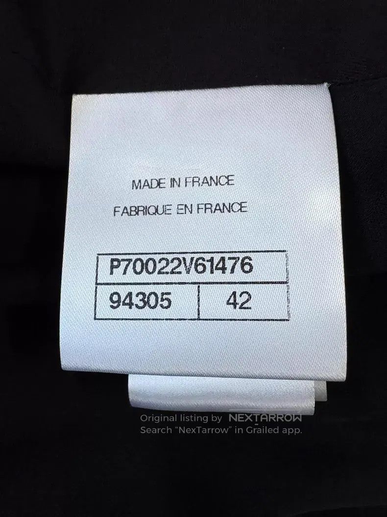 Chanel Chanel 21C black tweed tie four-pocket single-breasted jac Size M / US 6-8 / IT 42-44 - 7 Thumbnail