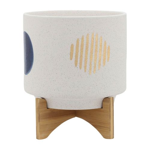 Designer × Homemade 10" FUNKY PLANTER W/ STAND, WHITE Size US L / EU 52-54 / 3 - 1 Thumbnail