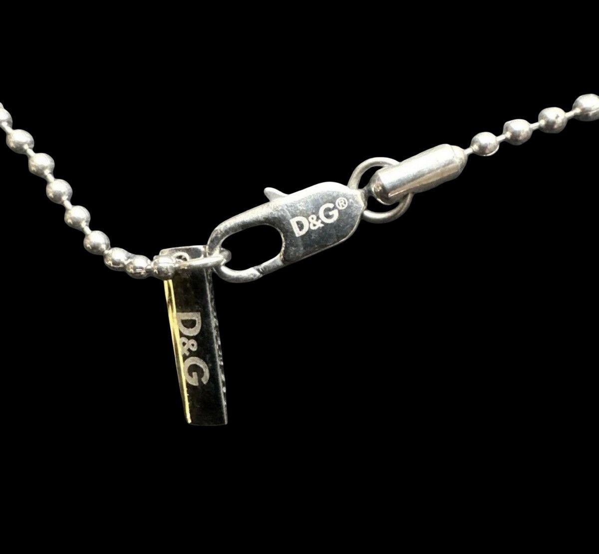 Dolce & Gabbana D&G Dolce & Gabbana Archival Cut-Out Logo Dog Tag Necklace Size ONE SIZE - 4 Thumbnail