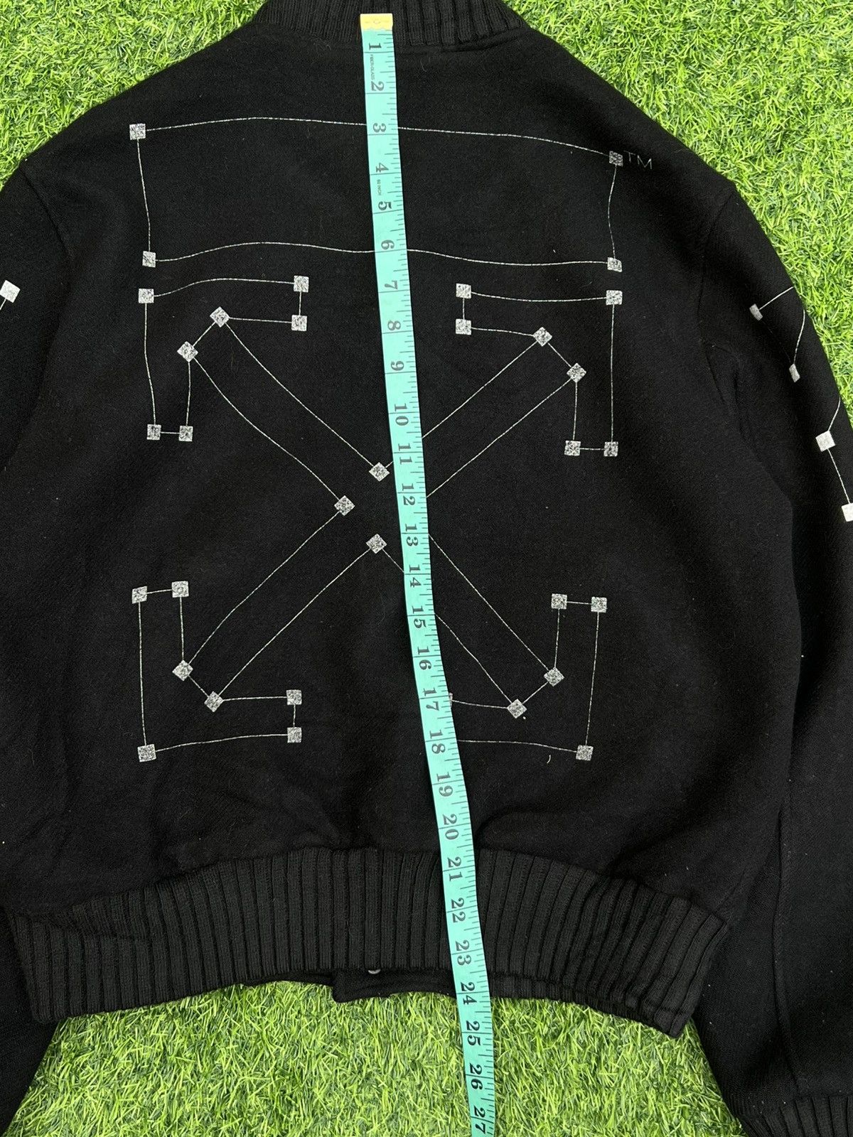 Off-White Off-White c/o Virgil FW20 (Black) Wool VarsityJacket- Large Size US M / EU 48-50 / 2 - 10 Thumbnail