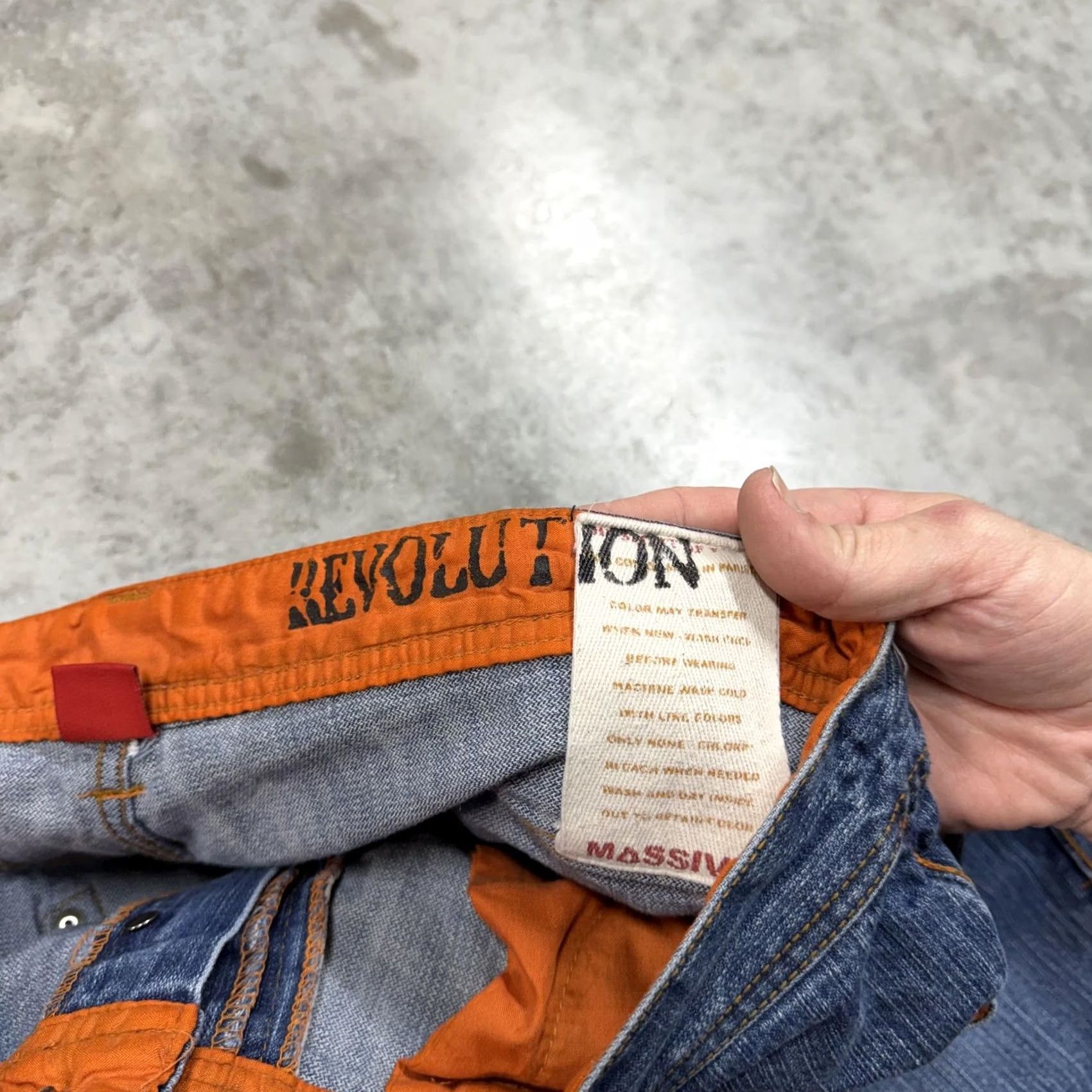 Denime Massive Jeans Mens 38x34 Blue Relaxed Fit Denim Pockets Southwestern Geometric Waist 38 Inseam 34 Classic Straight Vintage? Size US 38 / EU 54 - 7 Thumbnail