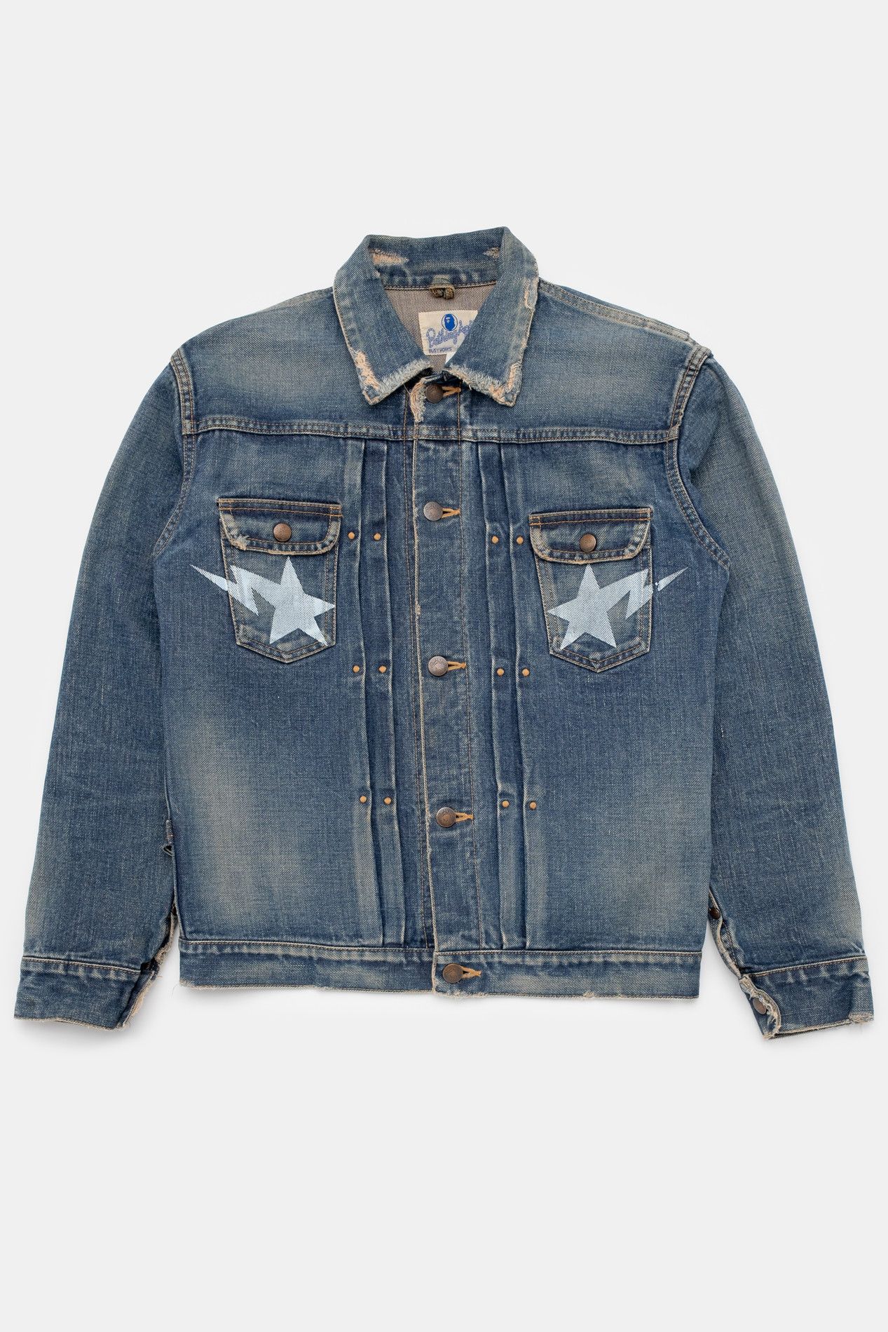 Bape Bape Sta Selvedge Denim Jacket Size US XS / EU 42 / 0 - 2 Thumbnail
