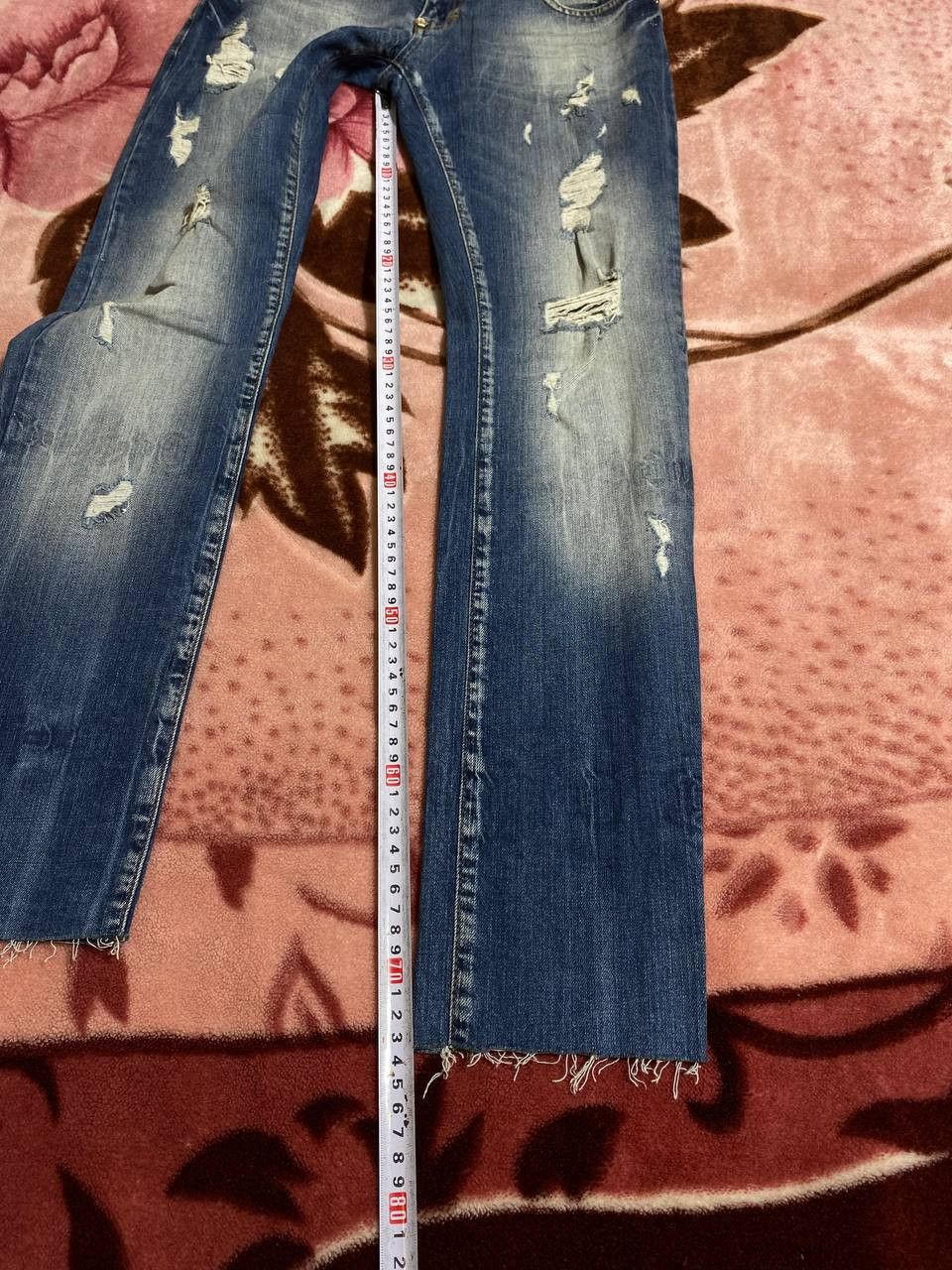 Philipp Plein Philipp Plein Rhinestone stonewashed straight-leg jeans Size US 28 / EU 44 - 18 Thumbnail