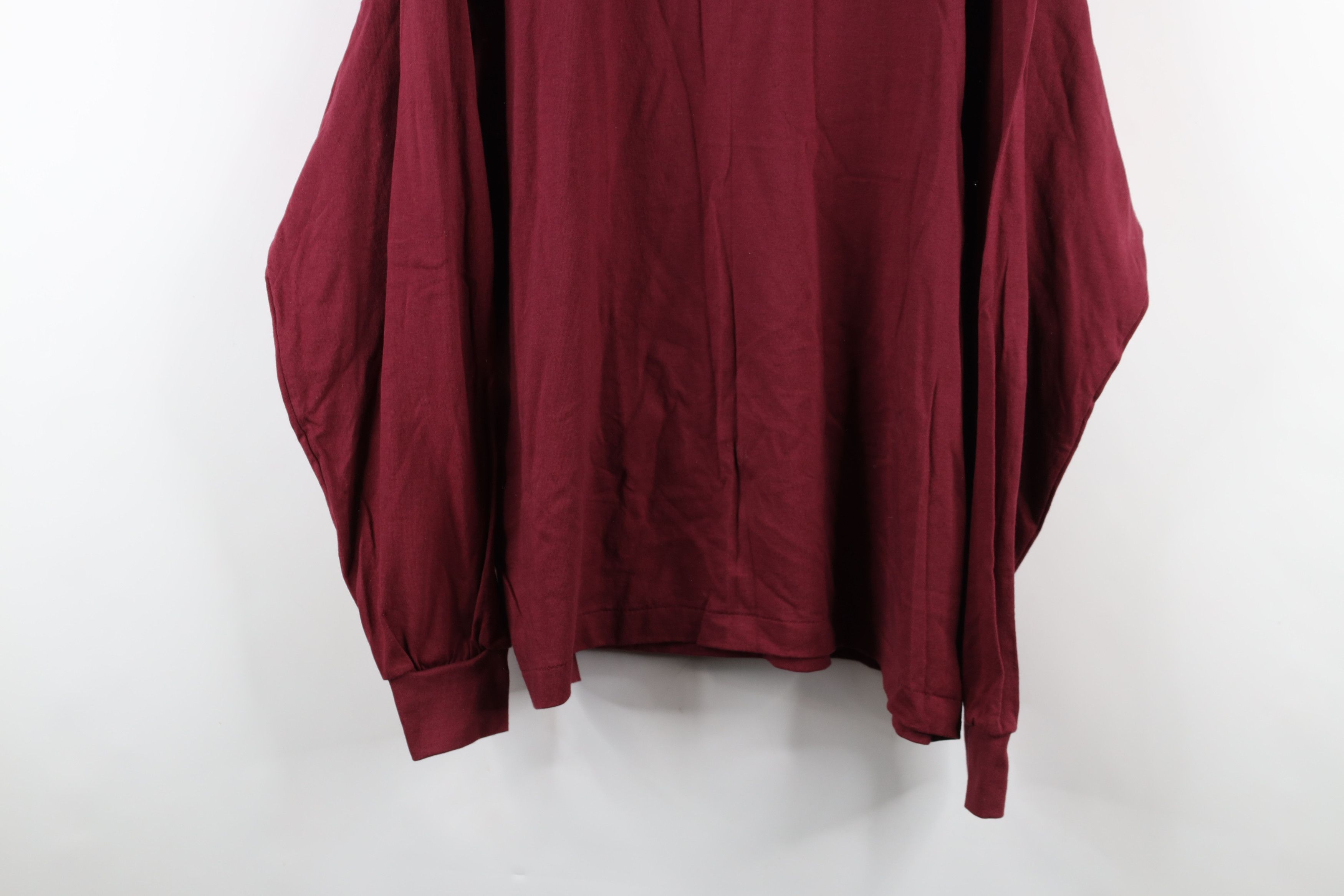 Vintage Deadstock Vintage 90s Streetwear Turtleneck T-Shirt Red USA Size US XL / EU 56 / 4 - 3 Thumbnail