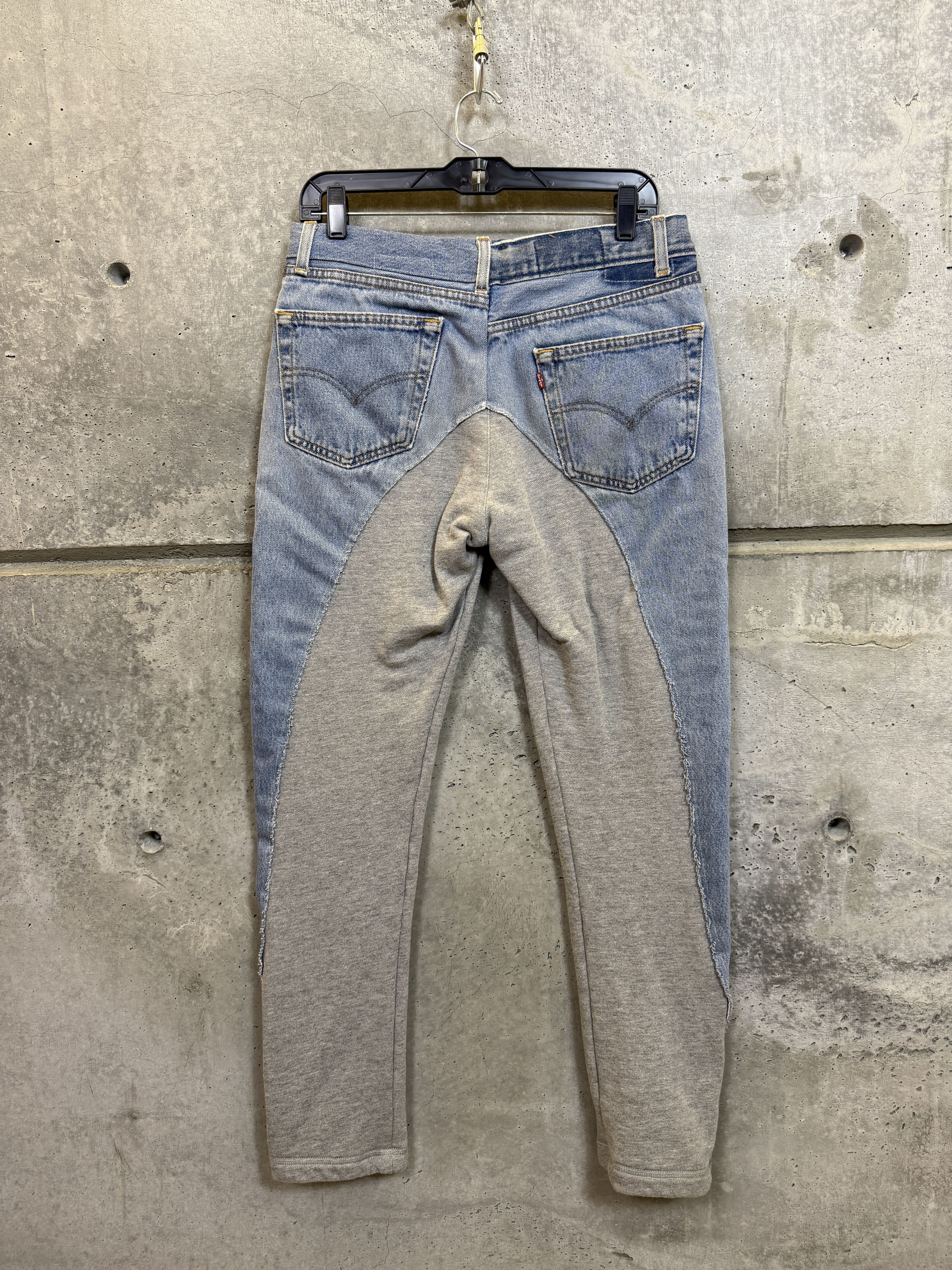 Greg Lauren Greg Lauren Denim / Fleece 50/50 Lounge Pants Size US 30 / EU 46 - 2 Thumbnail