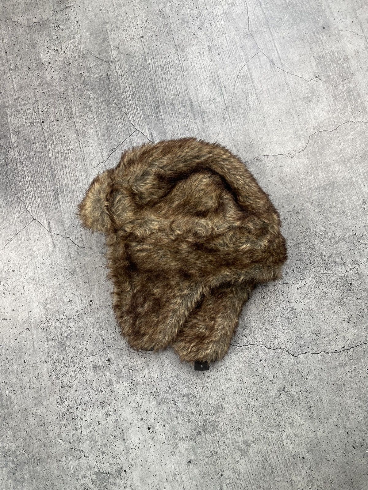 Japanese Brand × Vintage Vintage Crazy Y2k Mohair Fuzzy Hat Ushanka Punk Huge Size ONE SIZE - 2 Thumbnail