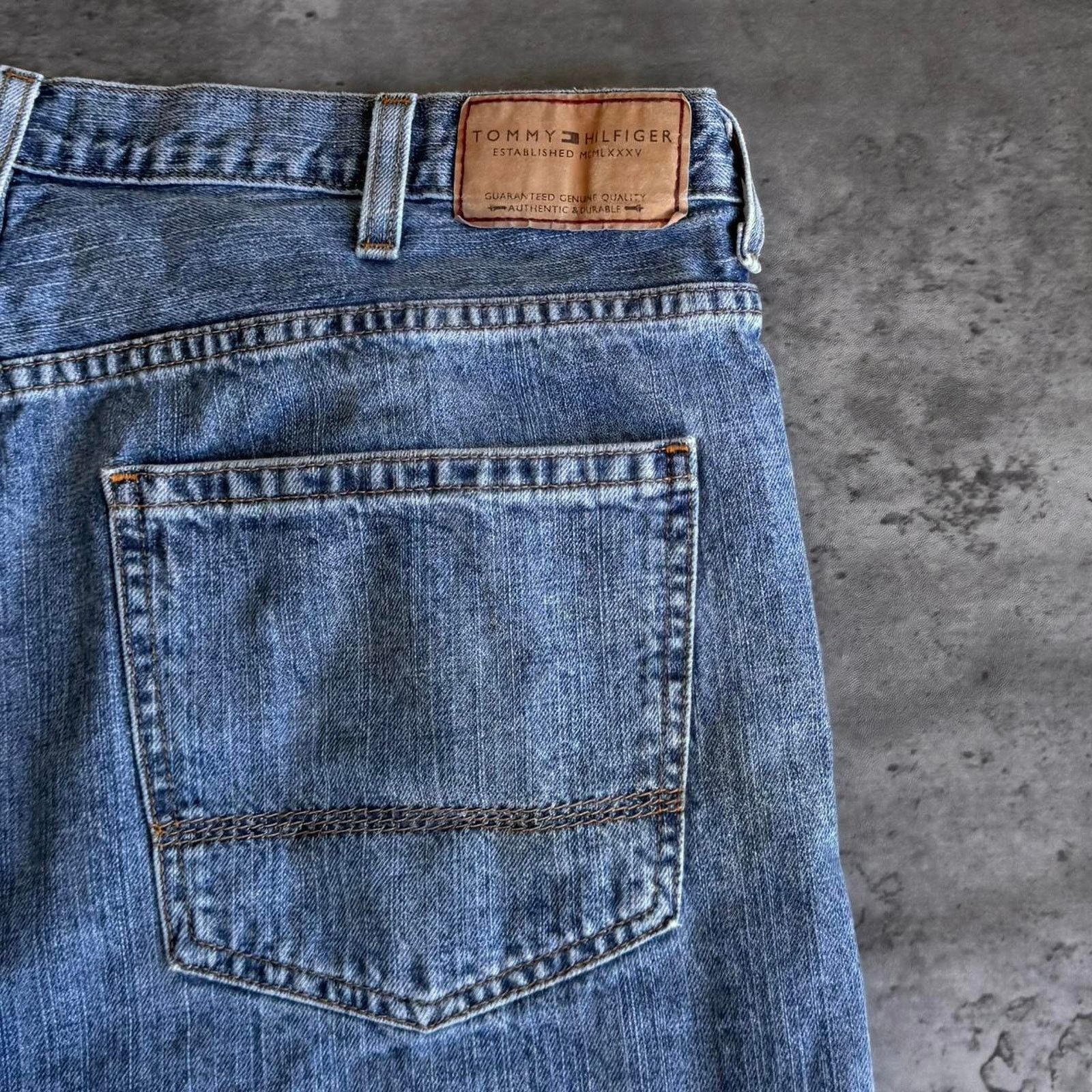 Tommy Hilfiger × Vintage Vintage Y2K Tommy Hilfiger Baggy Skater Cyber Grunge Jeans Size US 38 / EU 54 - 3 Thumbnail