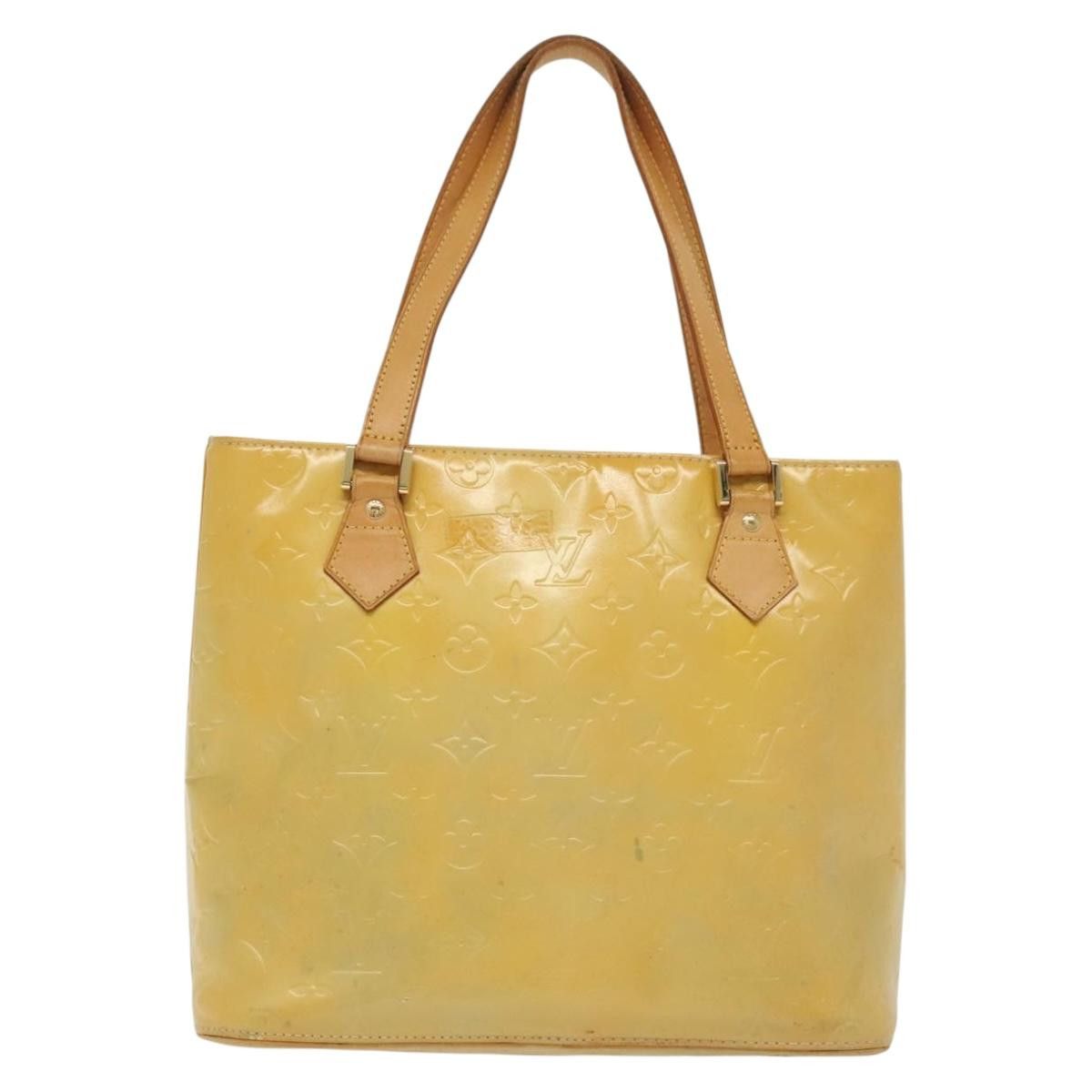 Louis Vuitton LOUIS VUITTON Monogram Vernis Houston Hand Bag Gris M91053 Size ONE SIZE - 3 Thumbnail