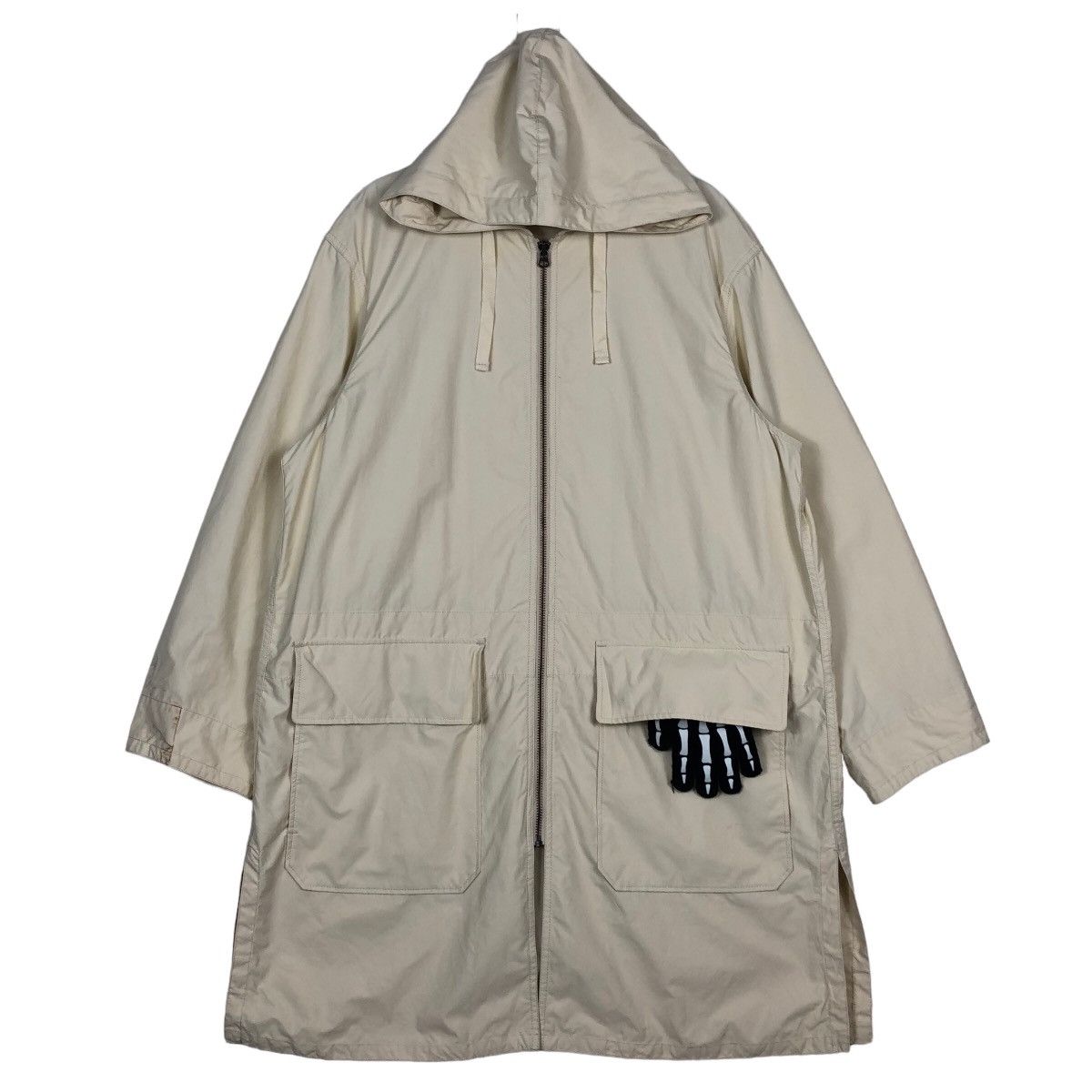 Japanese Brand 🔥Rich Brown Cream - Long Fly Coats Jacket Uniqlo Undercover Size US L / EU 52-54 / 3 - 2 Thumbnail