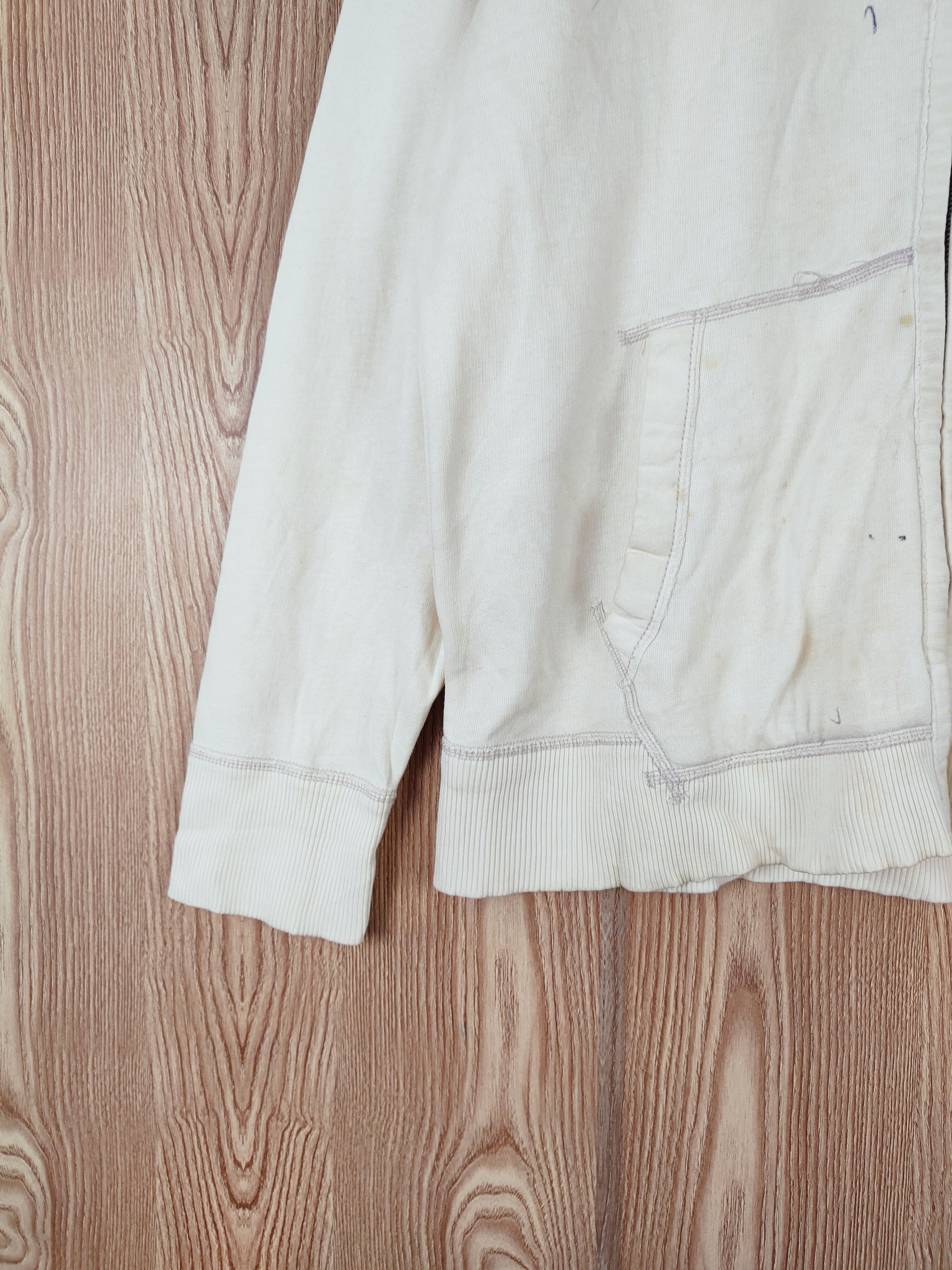 American Eagle Outfitters × Vintage American Eagle Outfitters Faded Cream Hoodie Sweatshirts Size US L / EU 52-54 / 3 - 5 Thumbnail