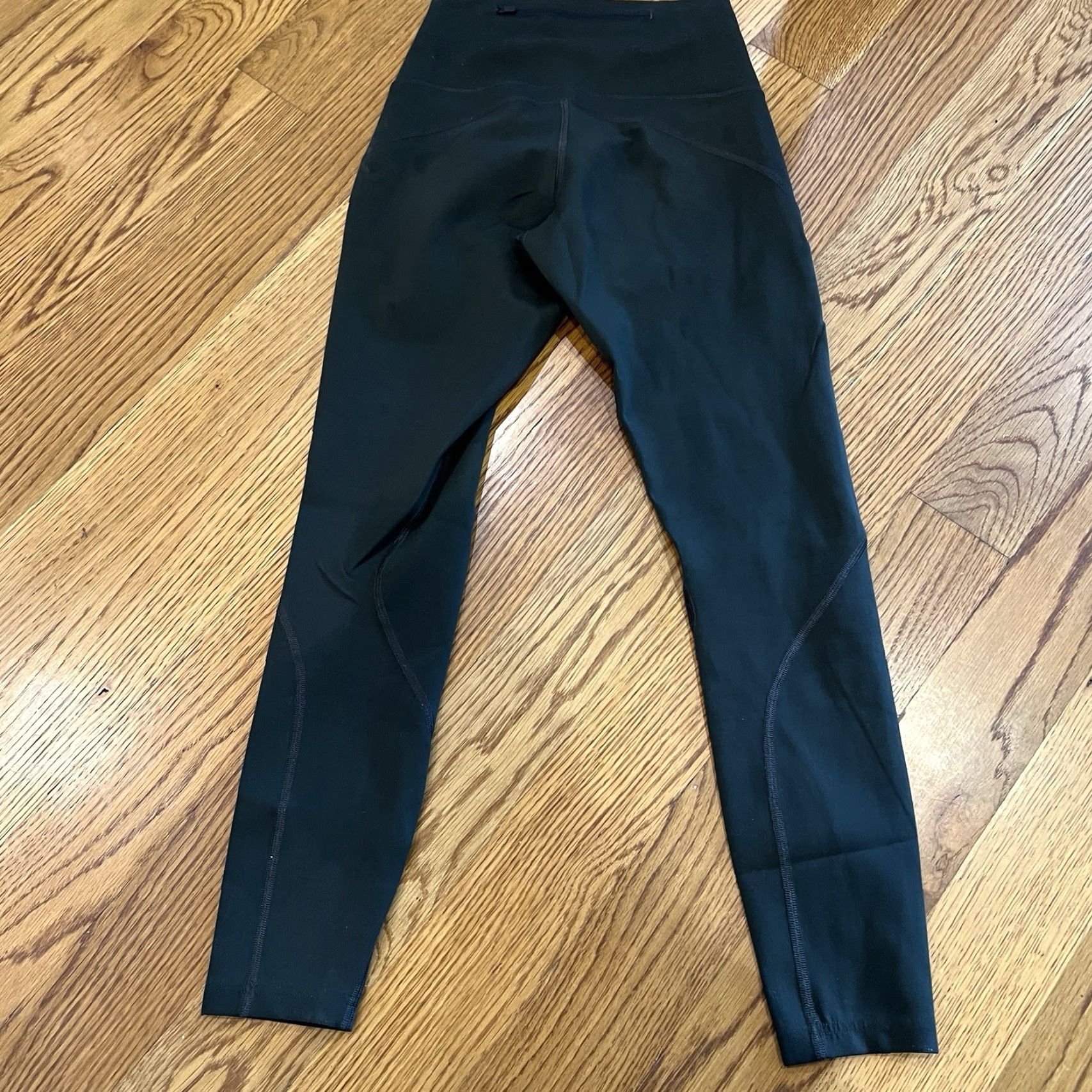 Vintage LNDR Women’s Leggings Size XS Capri Tapered Zip Pocket Back Activewear Yoga Running Gym Womens XS Green/Black Size 26" / US 2 / IT 38 - 7 Thumbnail