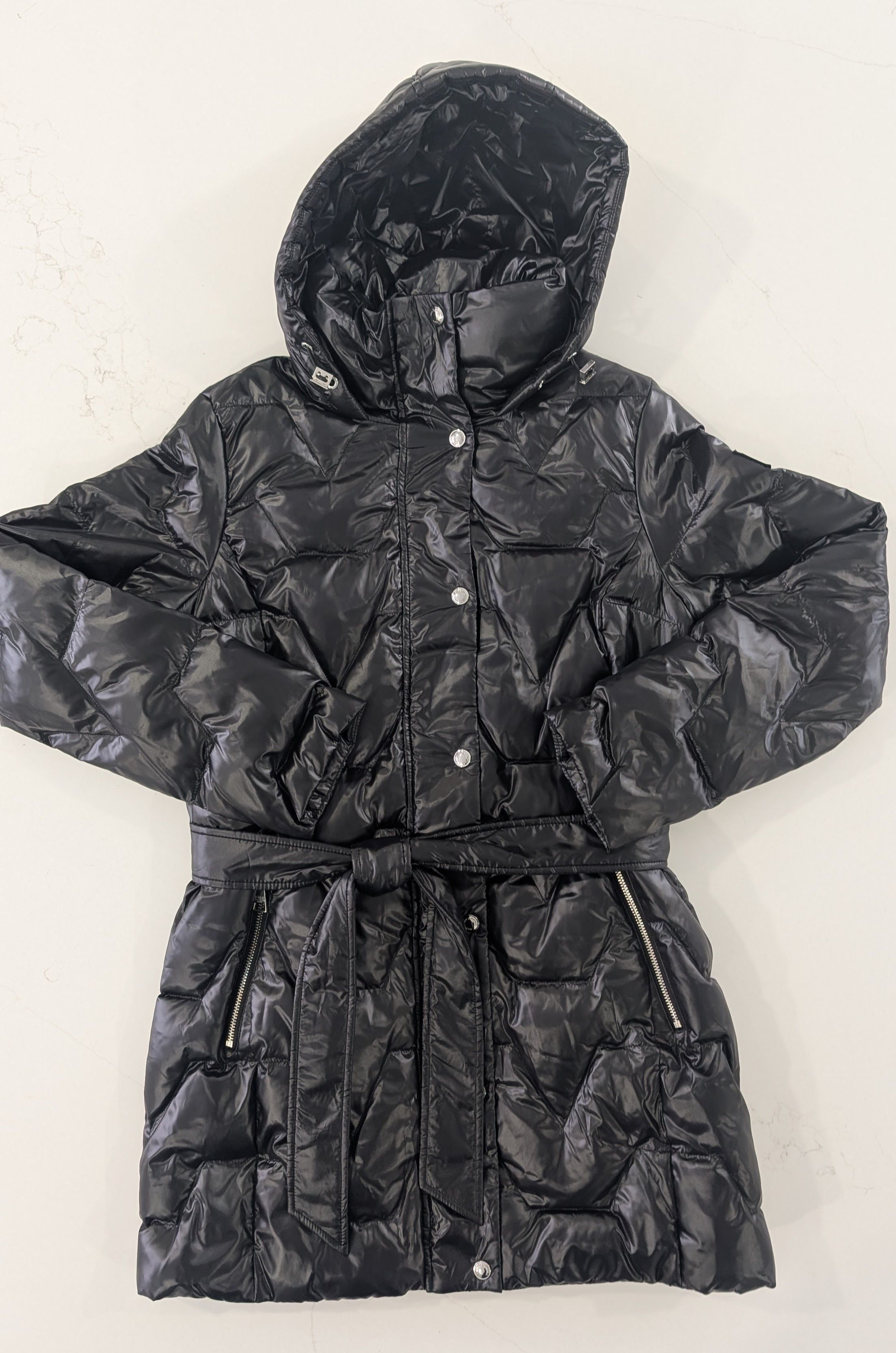 Karl Lagerfeld Karl Lagerfeld Paris Zig Zag Puffer Jacket Small Size S / US 4 / IT 40 - 1 Thumbnail