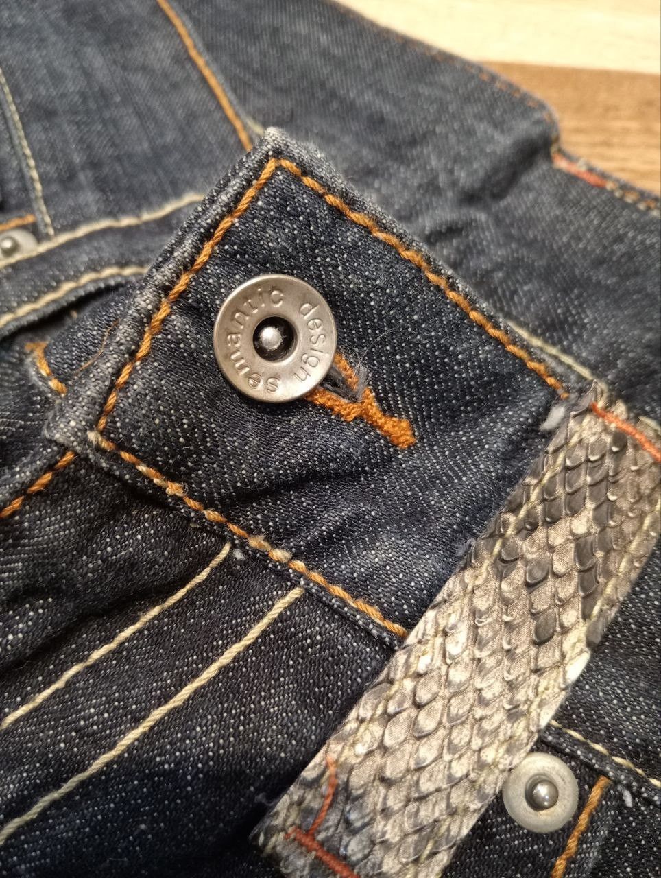 semanticdesign SEMANTIC DESIGN JAPAN INDIGO DENIM FLARED PANTS Size US 34 / EU 50 - 6 Thumbnail