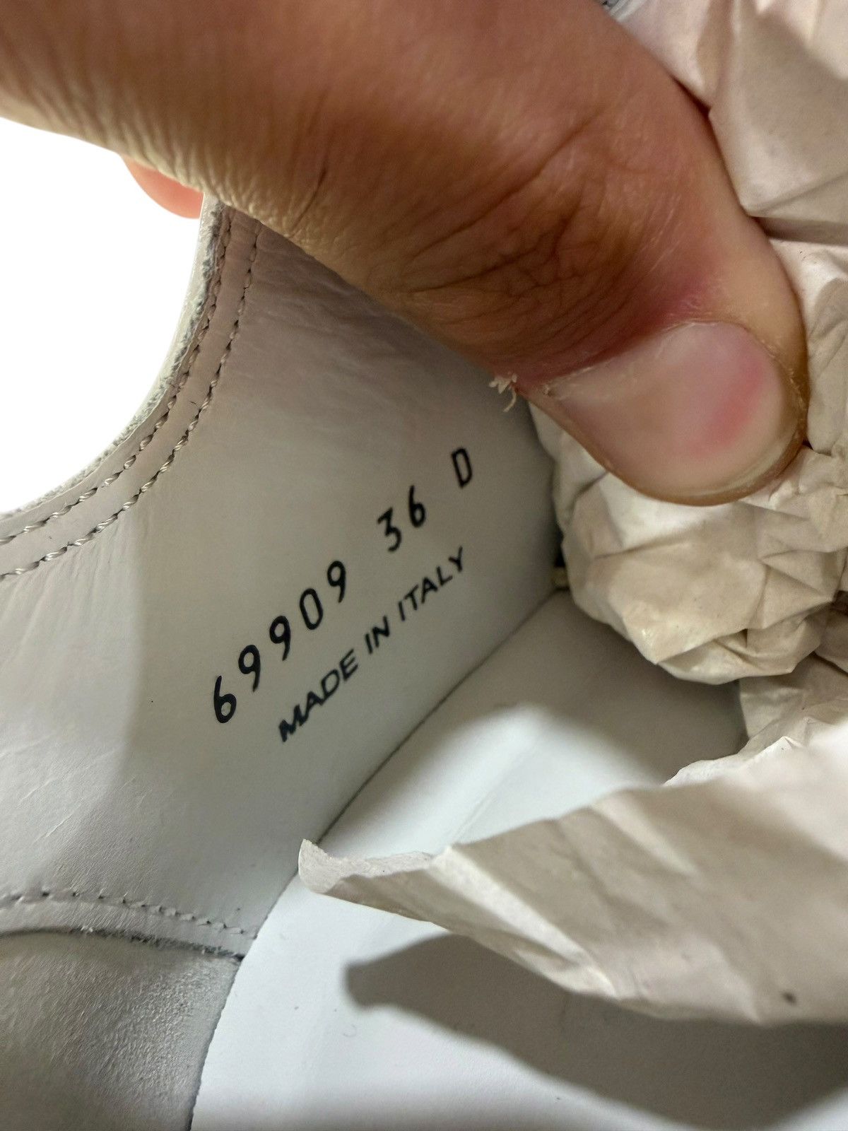 Rick Owens Rick Owens Low Top Hollywood Ramones White Chalk Milk Size US 6 / IT 36 - 6 Thumbnail