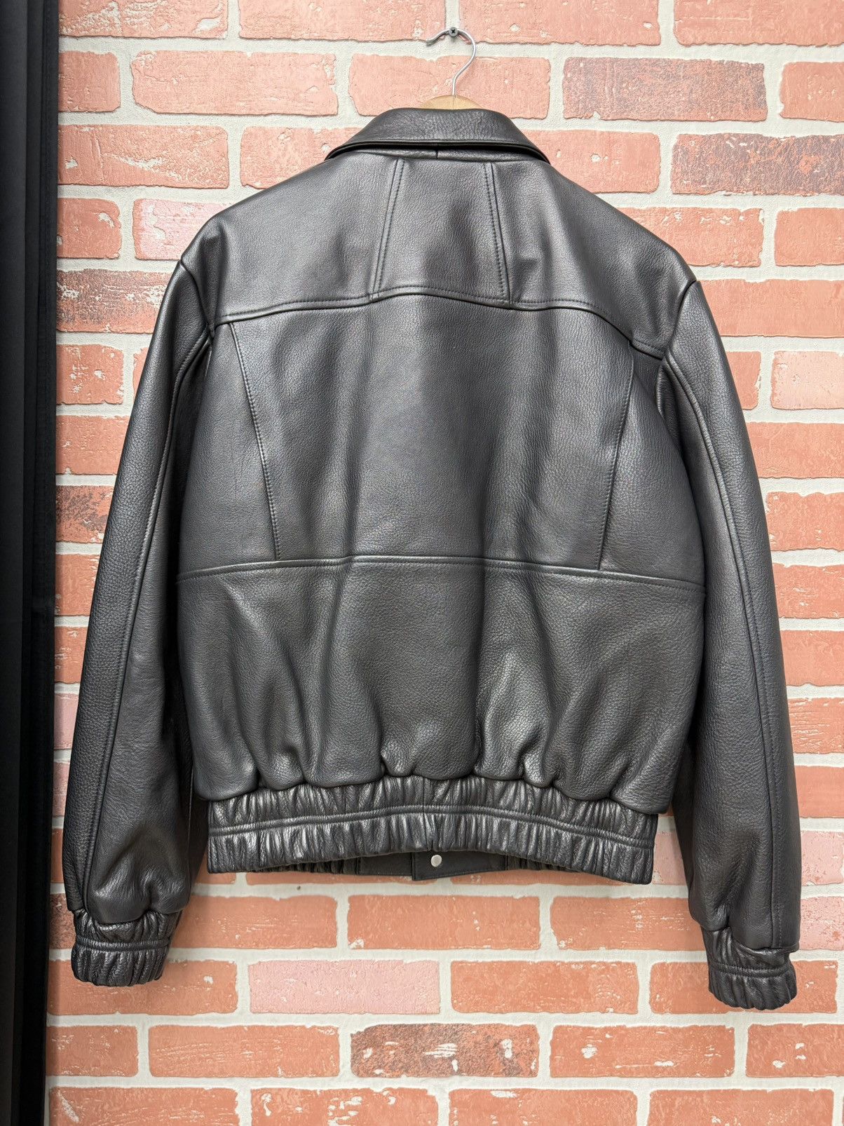 Rhude Size S - Rhude Newman Zip-Up Leather Jacket Retail $3,500 Size US S / EU 44-46 / 1 - 6 Thumbnail