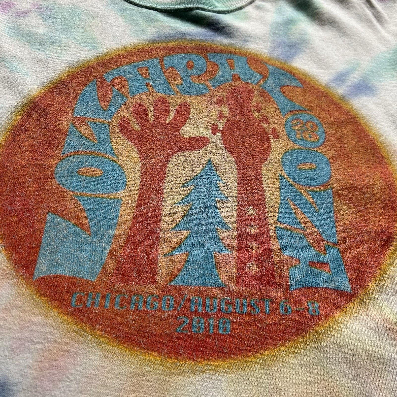 Vintage Vintage Lollapalooza T Shirt Large Tie Dye 2010 Chicago Rare Size US L / EU 52-54 / 3 - 3 Thumbnail