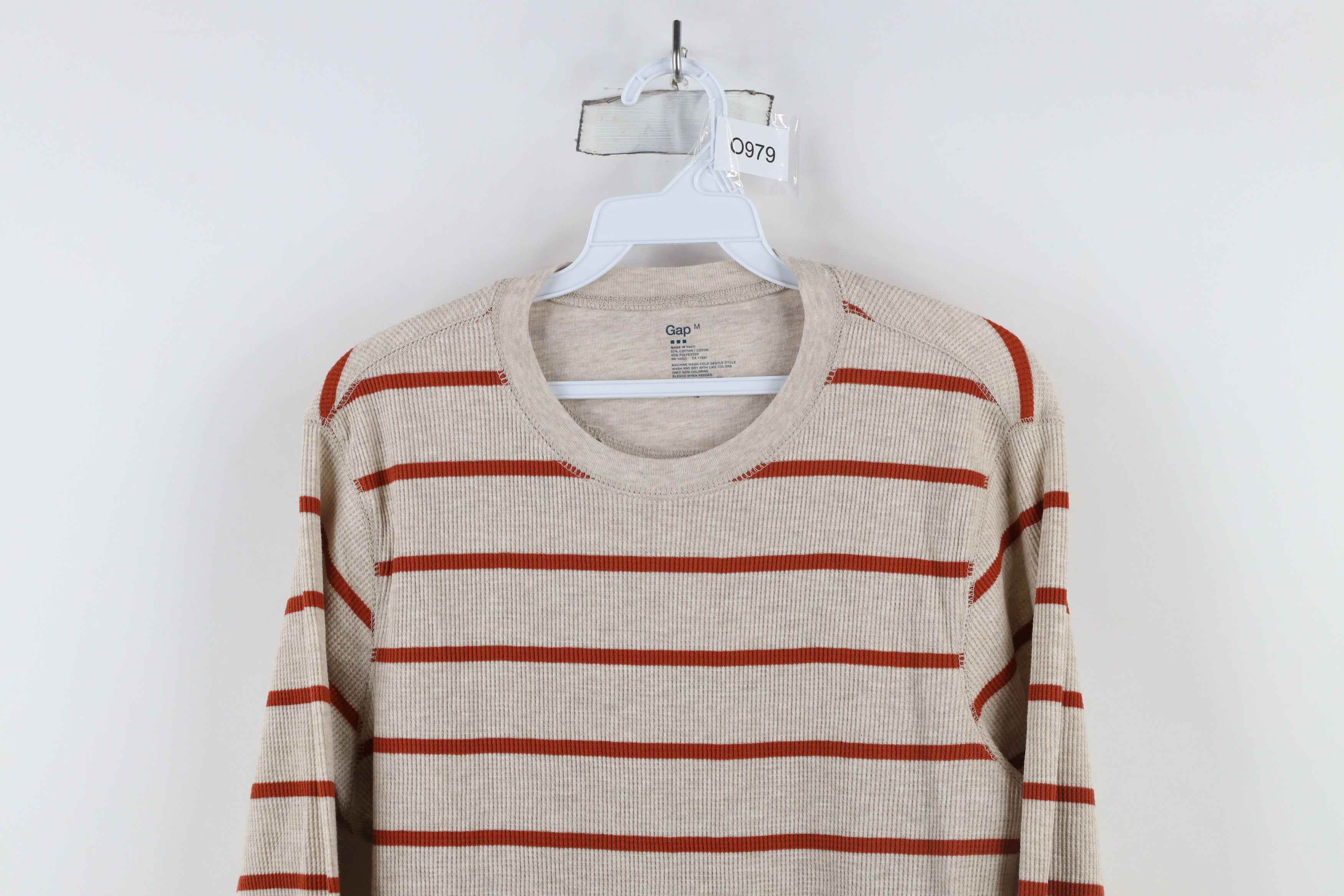 Gap × Vintage Vintage Y2K Gap Thermal Waffle Knit Long Sleeve T-Shirt Size US M / EU 48-50 / 2 - 2 Thumbnail