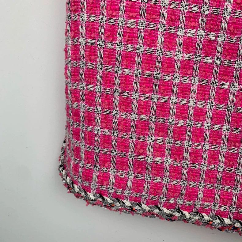 Chanel ChanelPink tweed sleeveless slim dress 2503-Nextarrow Size 4XL / US 24-26 - 5 Thumbnail