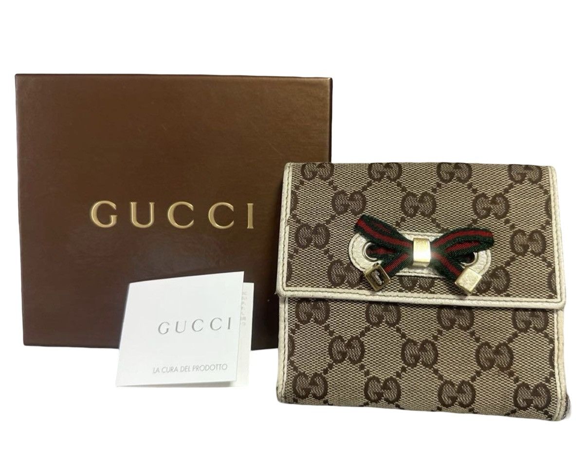 Gucci Gucci Princy GG Canvas Sherry Line Bifold Wallet Size ONE SIZE - 1 Thumbnail