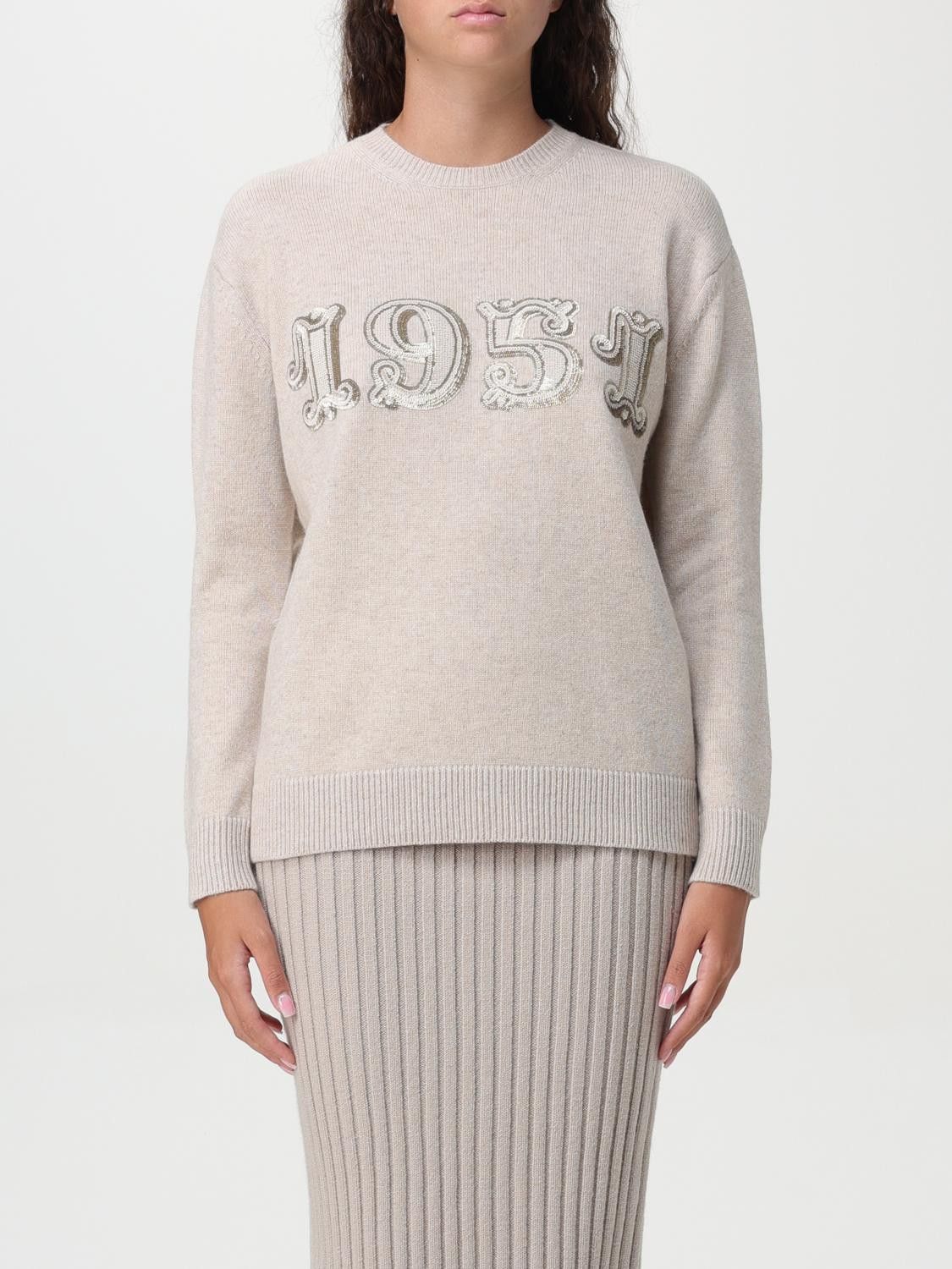 Max Mara Max Mara Sweater Woman Beige Size L / US 10 / IT 46 - 1 Thumbnail