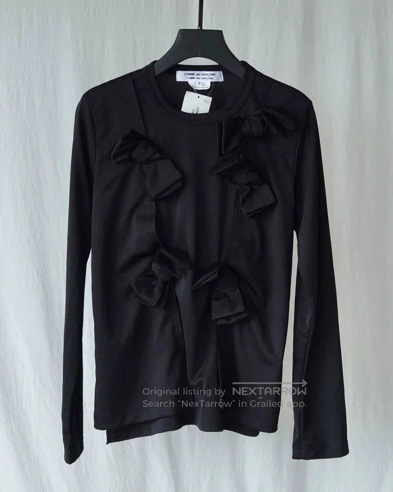 Comme des Garcons CDG ComCom Bow Layered Long T. Size US S / EU 44-46 / 1 - 1 Thumbnail