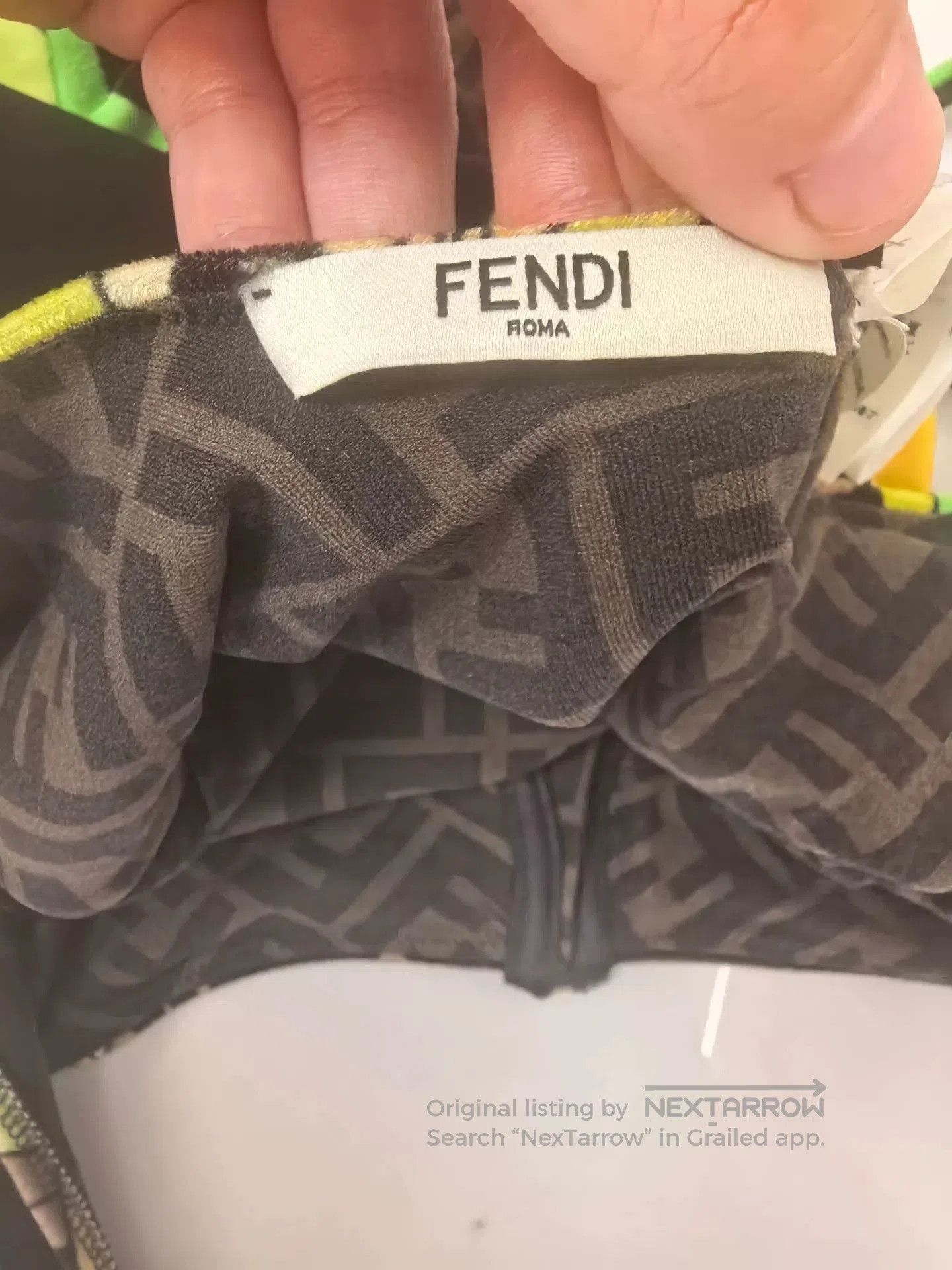 Fendi FENDI Floral Velvet Women's Swimsuit. Size S / US 4 / IT 40 - 6 Thumbnail