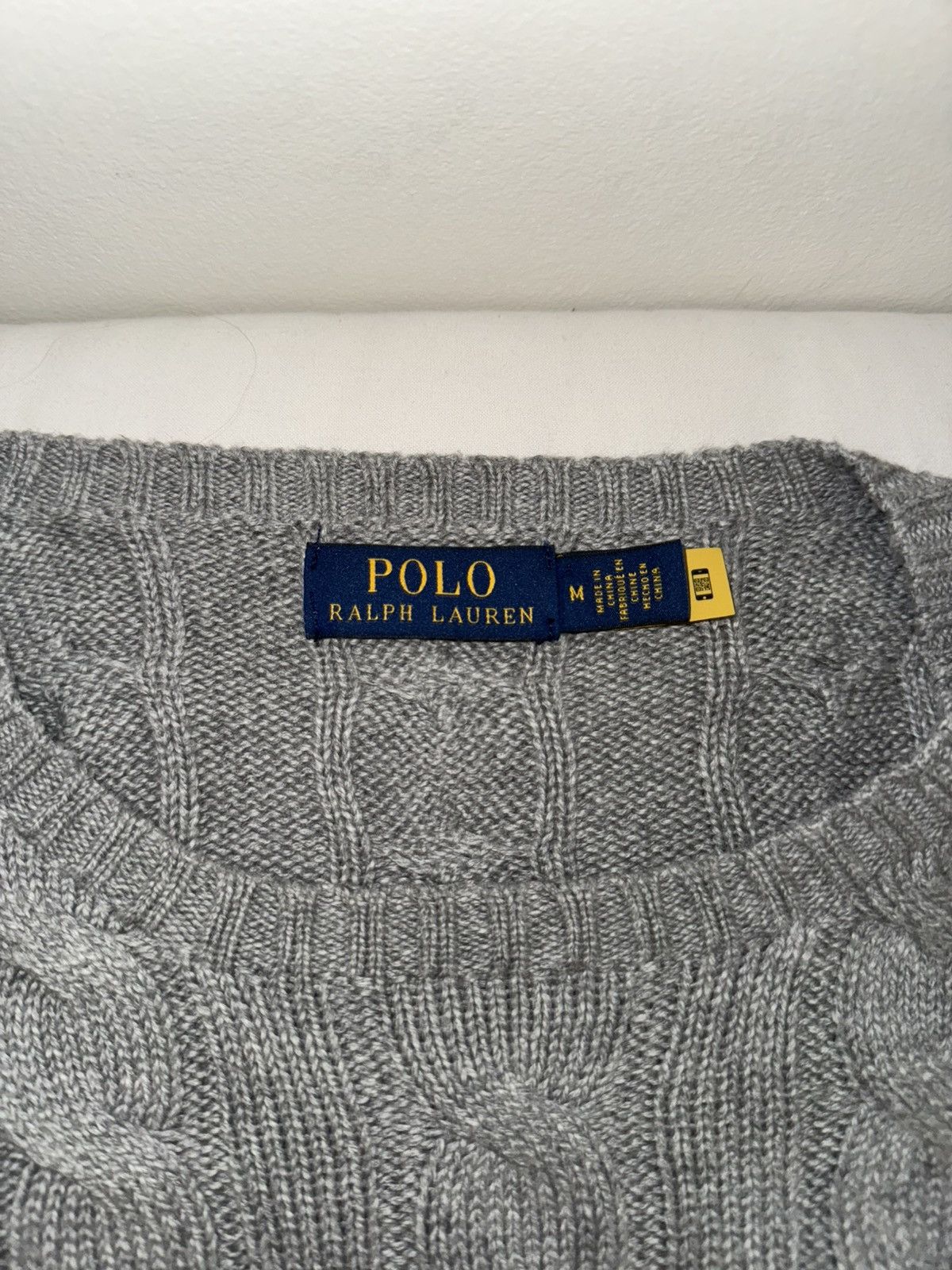 Polo Ralph Lauren Polo Ralph Lauren Cableknit Jumper Size US M / EU 48-50 / 2 - 2 Thumbnail
