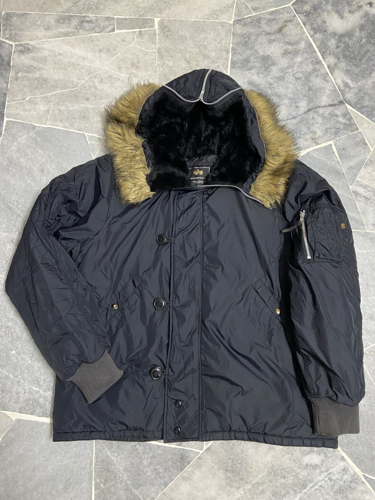 Alpha Industries Alpha Industries N2B Faux Fur Jacket Size US L / EU 52-54 / 3 - 3 Thumbnail