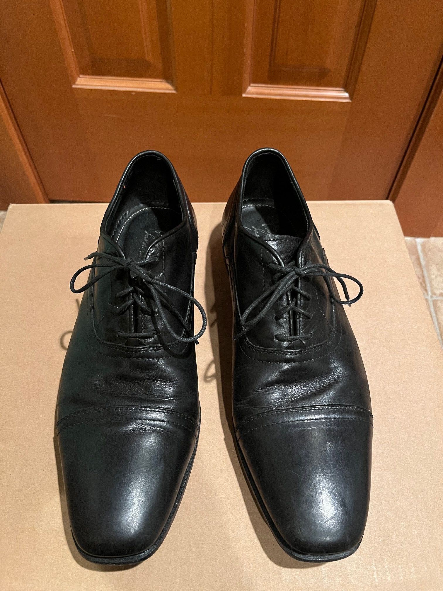 Antonio Maurizi Antonio Maurizi 40 Black Square Toe Oxfords Size US 7 / EU 40 - 2 Thumbnail