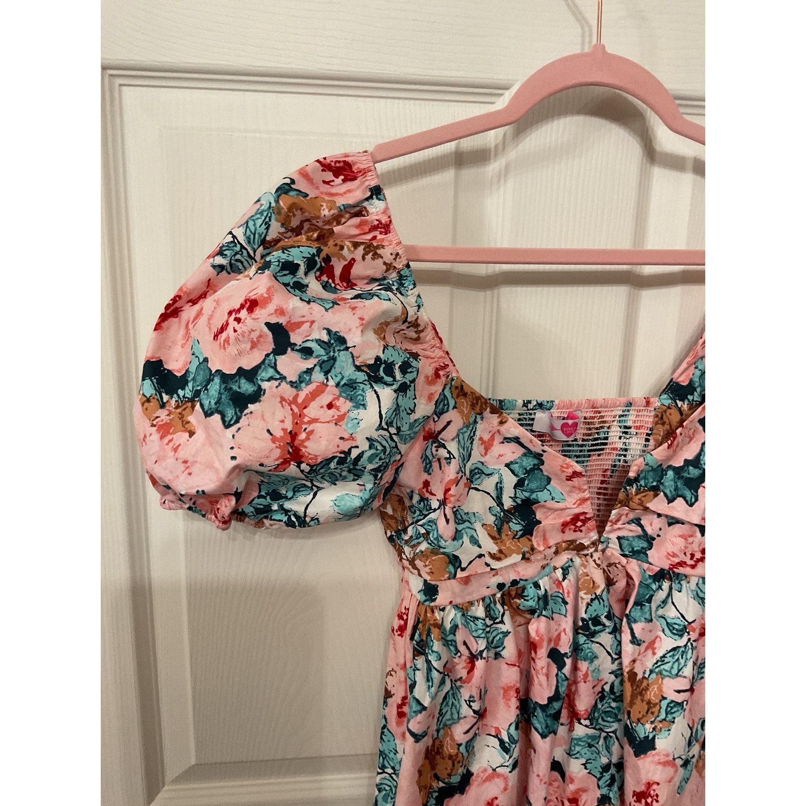 BuddyLove Buddy Love Houston Floral Puff Sleeve Deep V-neck Top, S Size S / US 4 / IT 40 - 3 Thumbnail