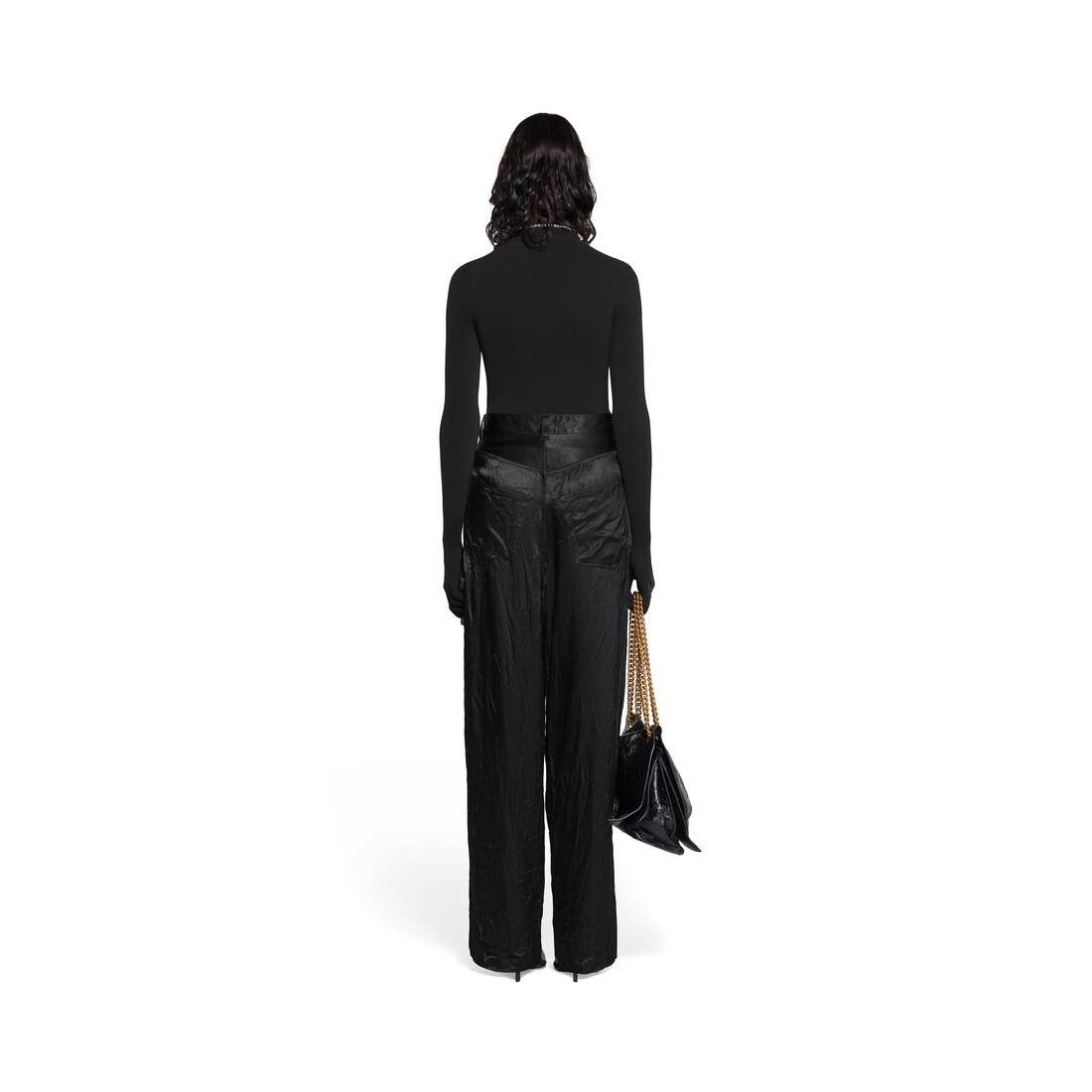 Balenciaga o1w1db10425 5 Pocket Baggy Pants in Black Size US 26 / EU 42 - 4 Thumbnail