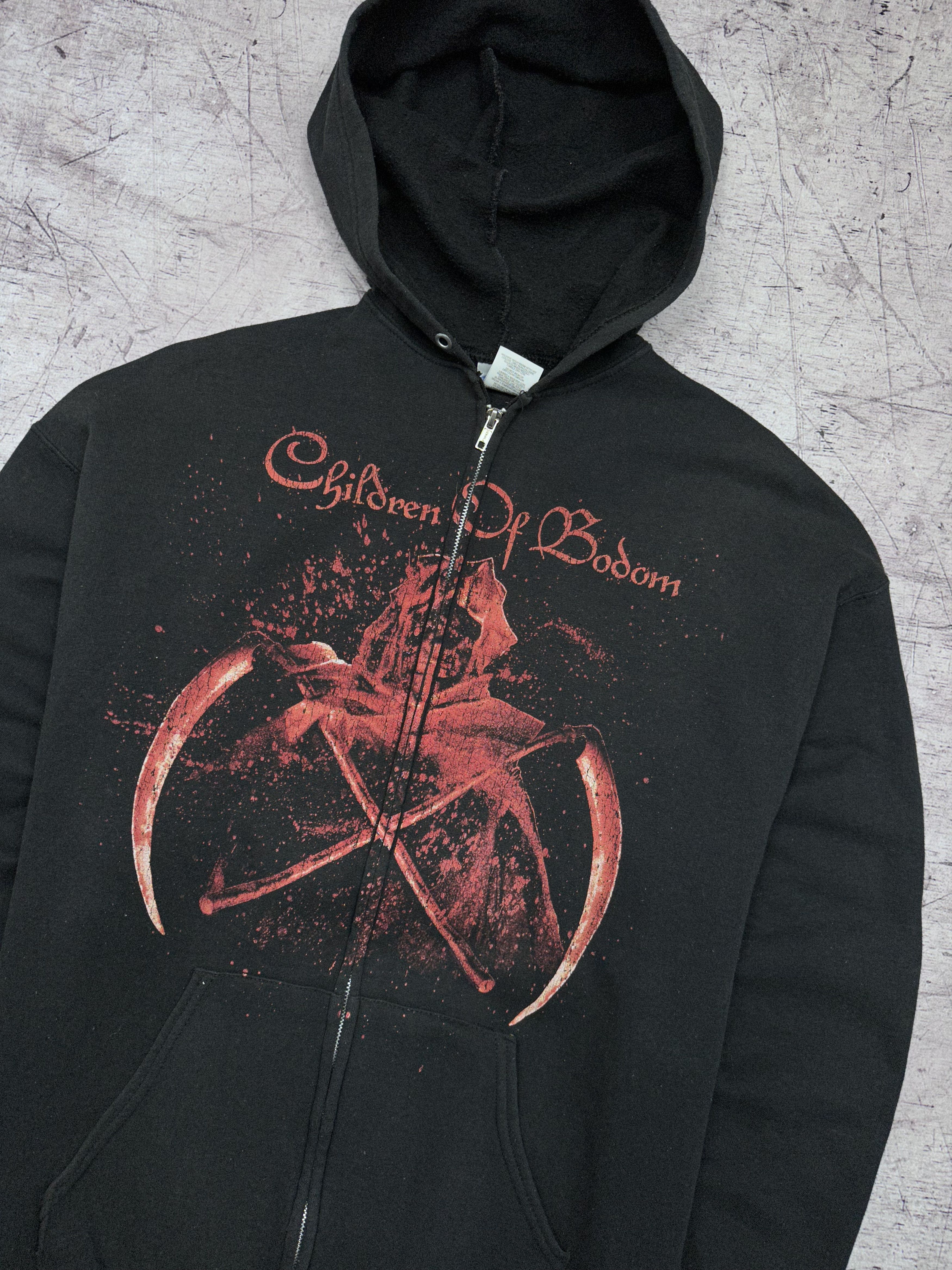 Band Tees × Vintage Children of Sodom Vintage Mens Zip Hoodie Size US XL / EU 56 / 4 - 2 Thumbnail