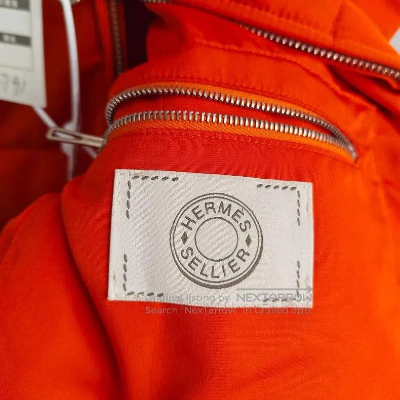 Hermes HERMES Orange Down Vest XS. Size US XS / EU 42 / 0 - 3 Thumbnail