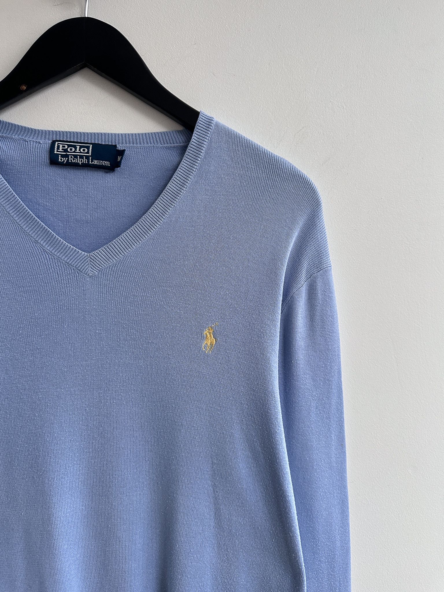 Polo Ralph Lauren × Ralph Lauren Polo Ralph Lauren V Neck Jumper Sweater Pullover Size US M / EU 48-50 / 2 - 2 Thumbnail