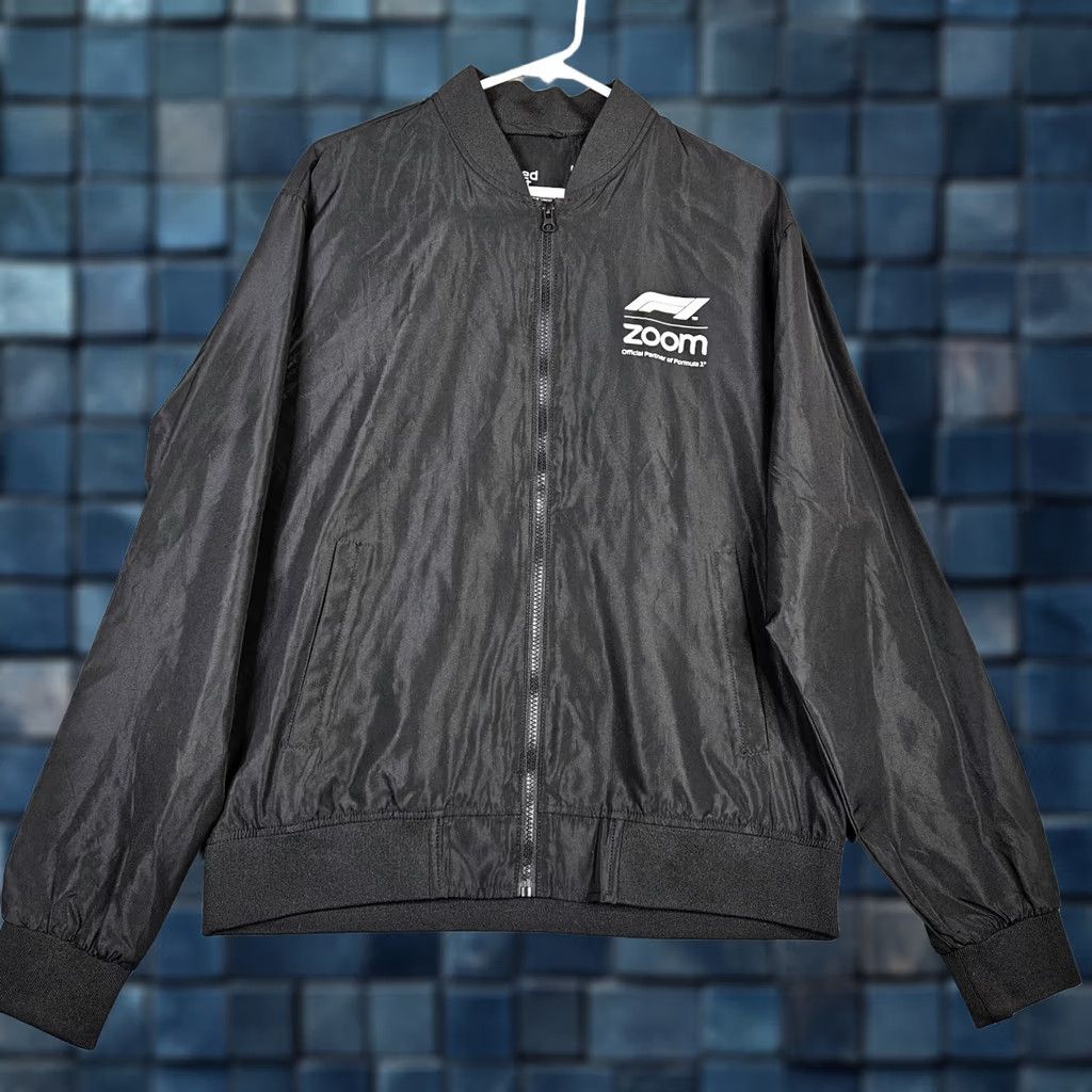 Vintage Zoom F1 Licensed Unisex Adults Full Zip Jacket L Black Solid Polyester Regular Jacket, Outdoor, All Seasons, New Size US L / EU 52-54 / 3 - 1 Thumbnail