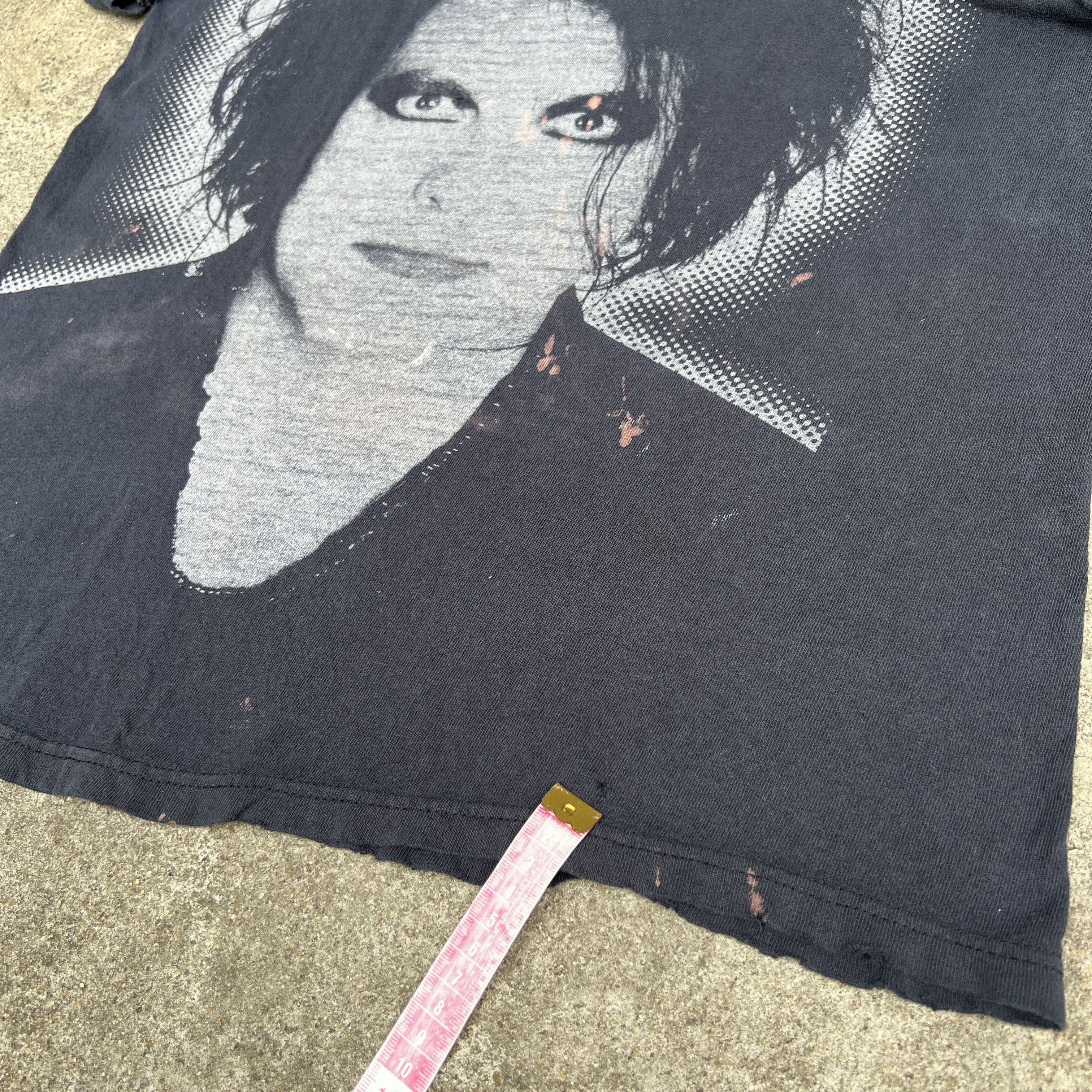 Band Tees Vintage Y2K The Cure Promo Tee Robert Smith faded Distressed Size US M / EU 48-50 / 2 - 4 Thumbnail