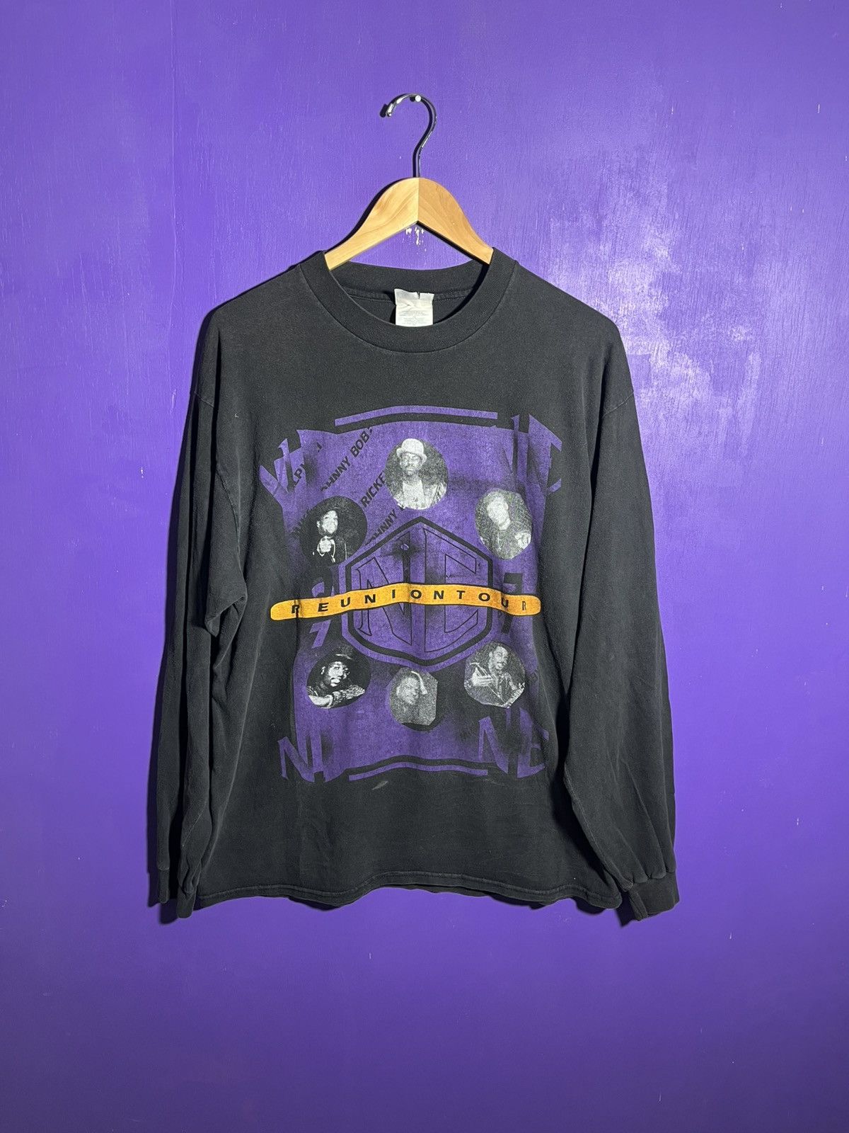 Band Tees × Rap Tees × Vintage Vintage 90s New edition reunion tour rap tee long-sleeve Size US XL / EU 56 / 4 - 1 Thumbnail