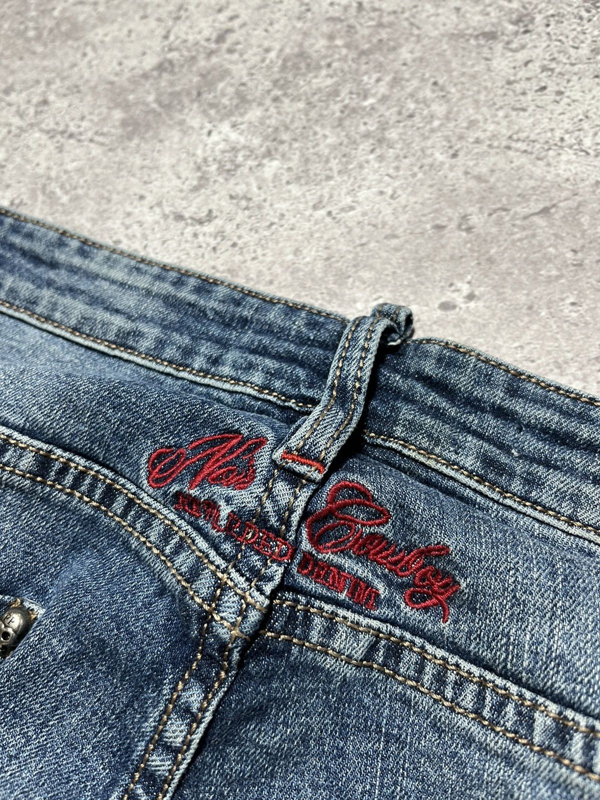 Philipp Plein Philipp Plein Cowboy ILLegal Fight Club Straight Cut Jeans Size US 32 / EU 48 - 13 Thumbnail