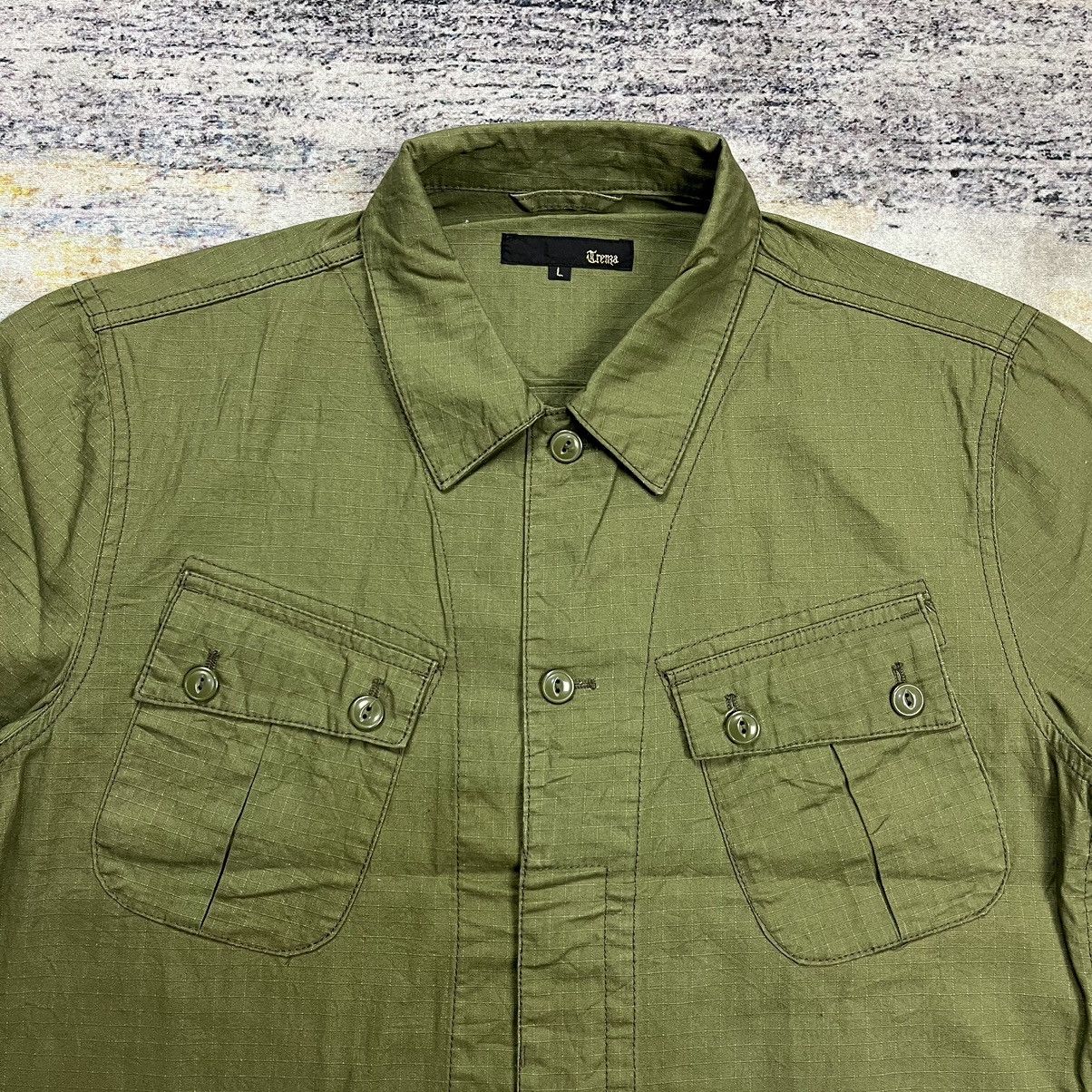 Japanese Brand × Vintage Trenza ripstop slant pocket military shirt Size US M / EU 48-50 / 2 - 2 Thumbnail