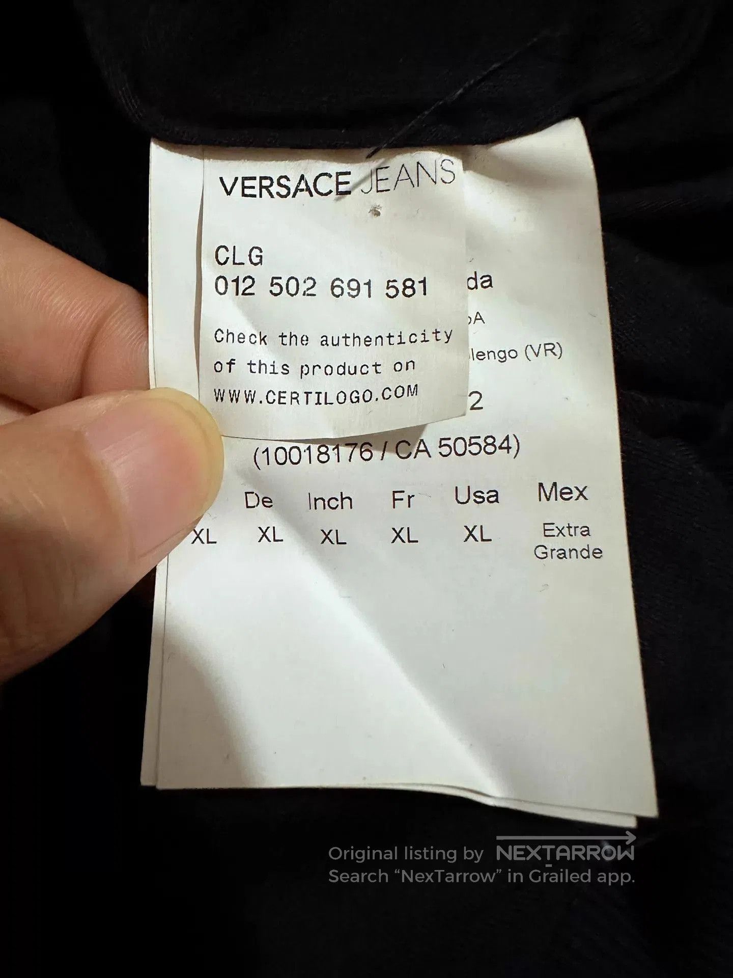 Versace Black XL Zip. Size US XL / EU 56 / 4 - 8 Thumbnail