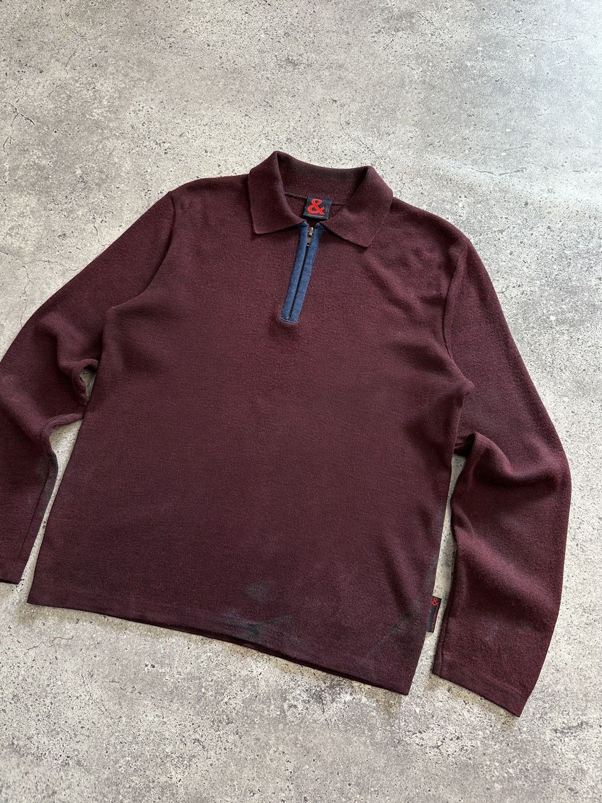 Dolce & Gabbana × Vintage Vintage Dolce & Gabbana 1/4 Zip Sweater Wool D&G Archival Size US S / EU 44-46 / 1 - 2 Thumbnail