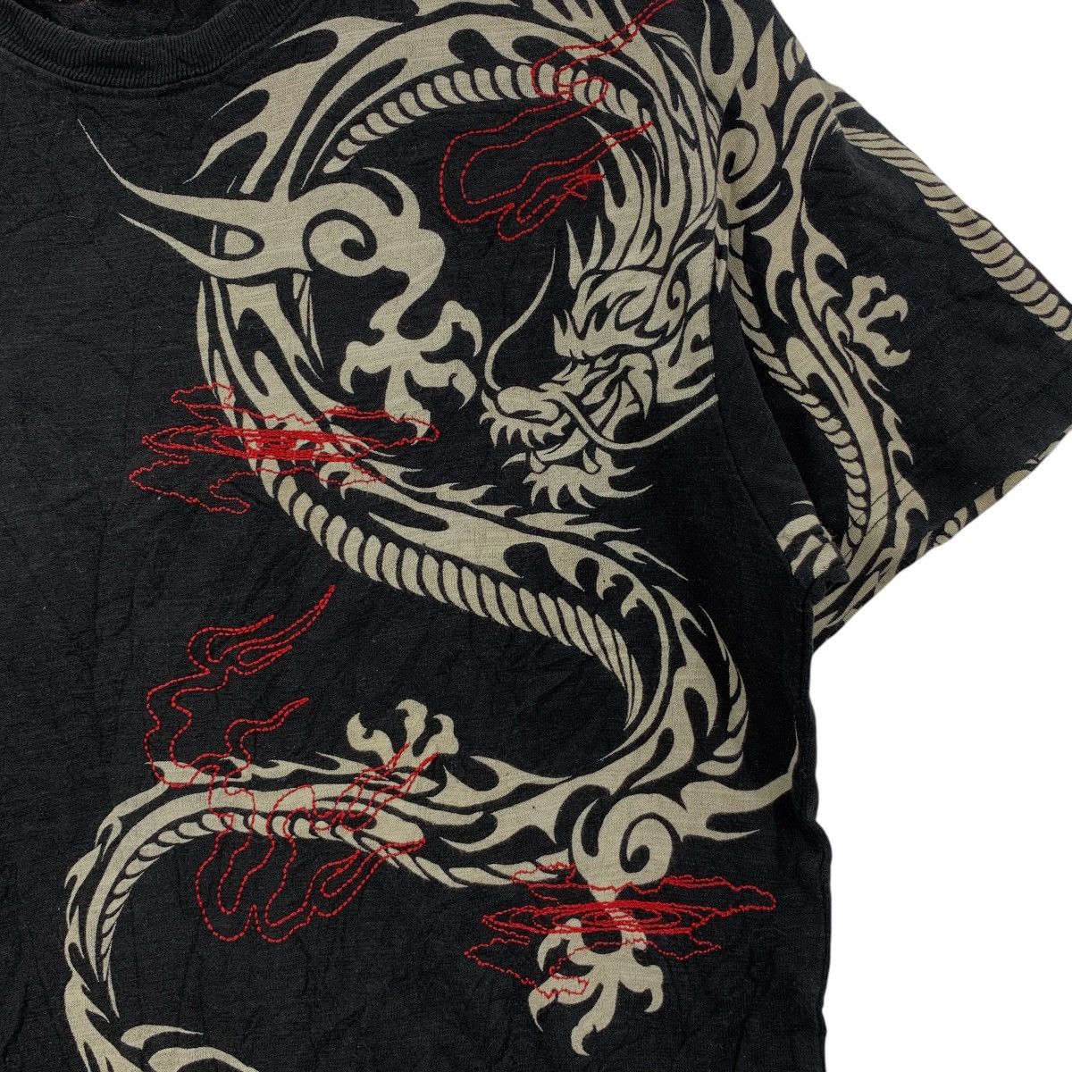 Vintage Vintage SUKAJAN SOUVENIR DRAGON Ryu Tee Shirt Top Japan Size US M / EU 48-50 / 2 - 2 Thumbnail