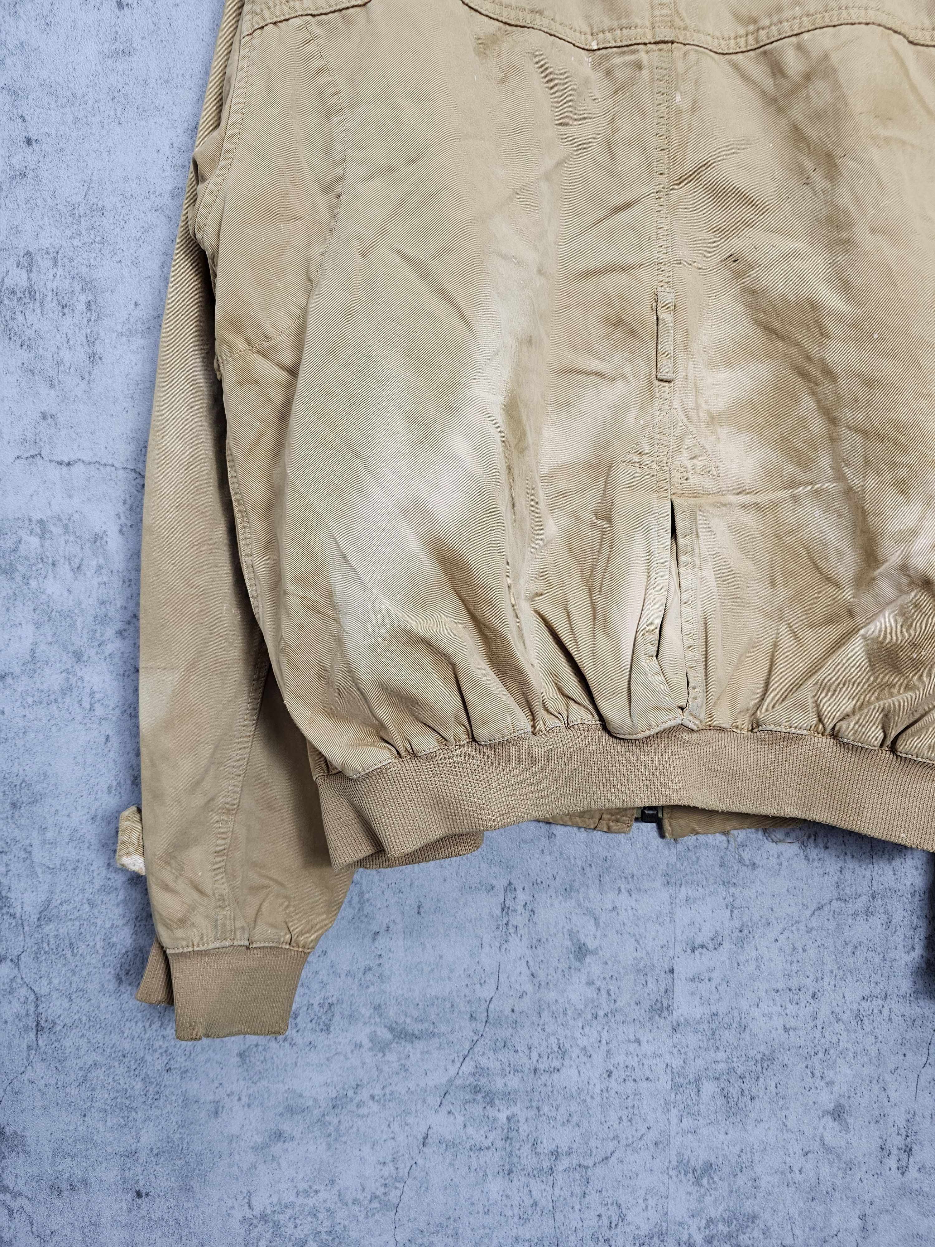 Prps PRPS Faded Bleach Ripped Distressed Bomber Jacket J0057 Size US XXL / EU 58 / 5 - 4 Thumbnail